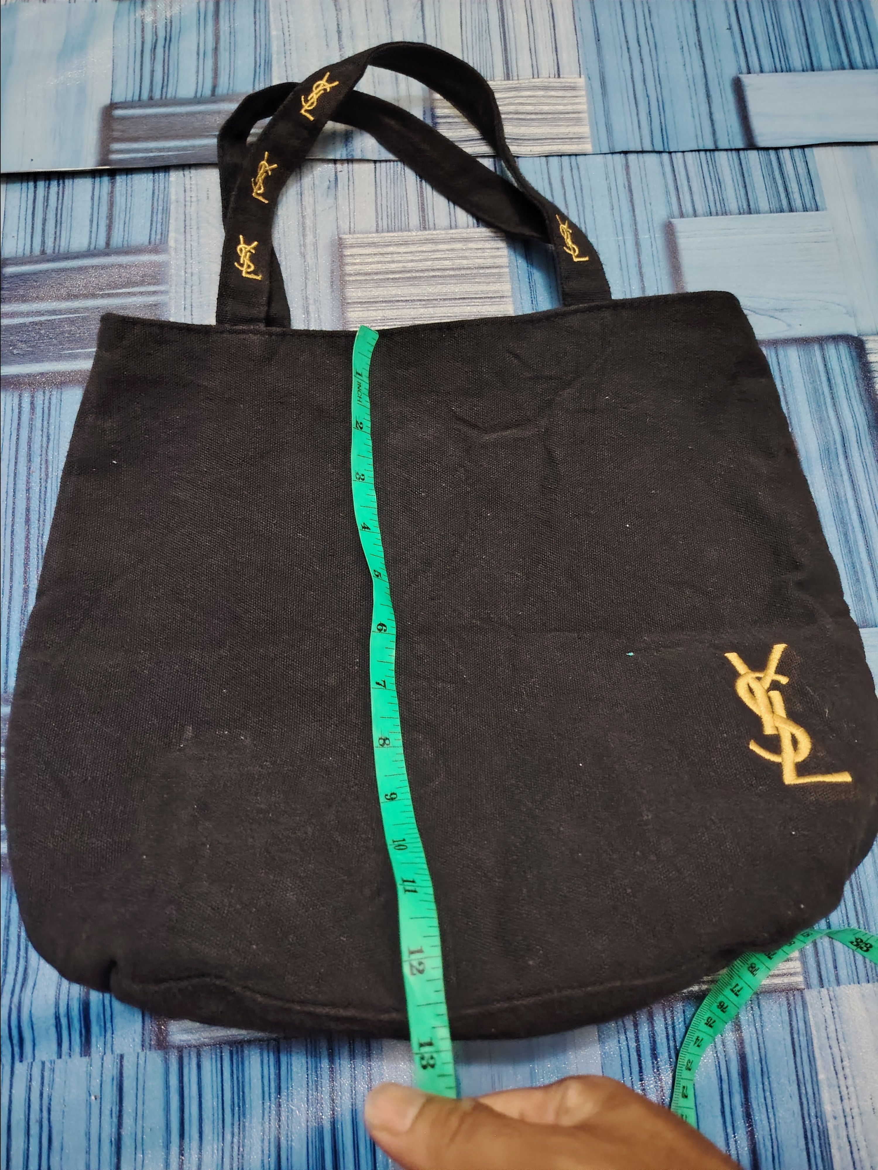 Saint Laurent Paris YSL Yves Saint Laurent Parfums Embroidered tote bag Size ONE SIZE - 11 Thumbnail
