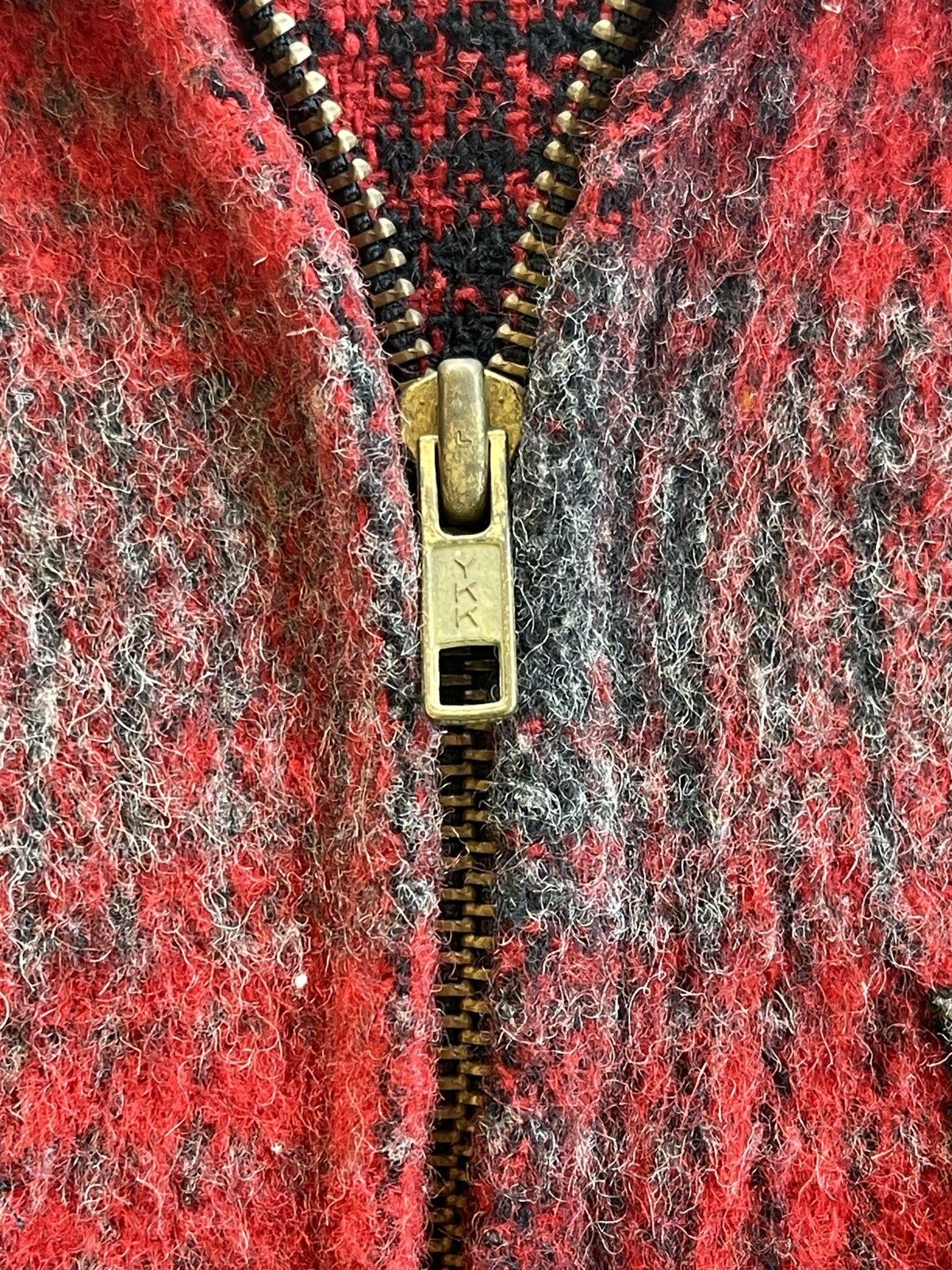 Vintage 50s Melton Wool Buffalo Plaid Mackinaw Jacket Size US M / EU 48-50 / 2 - 10 Thumbnail