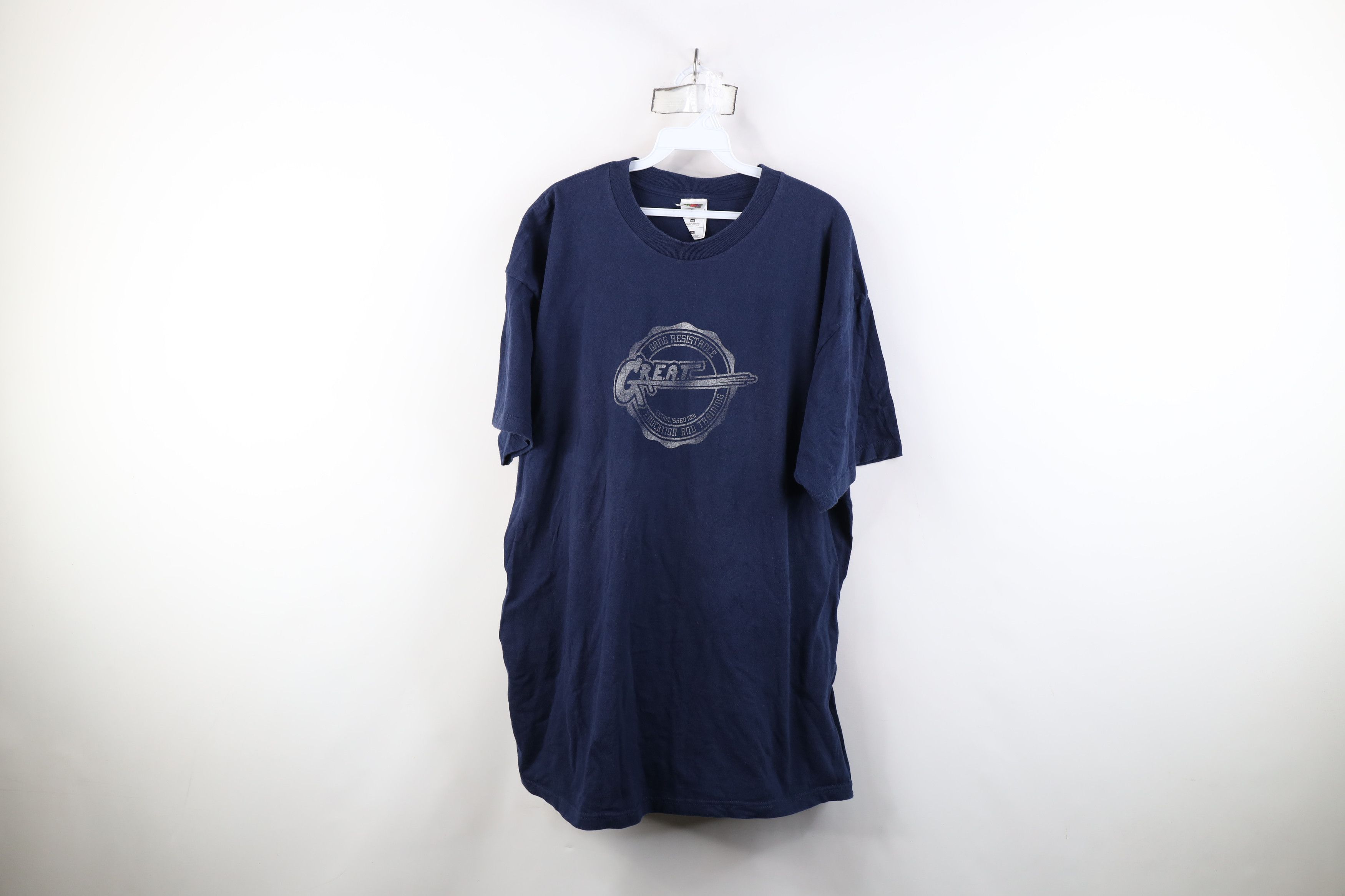 Vintage Vintage Y2K Gang Resistance Education Short Sleeve T-Shirt Size US XXL / EU 58 / 5 - 1 Thumbnail