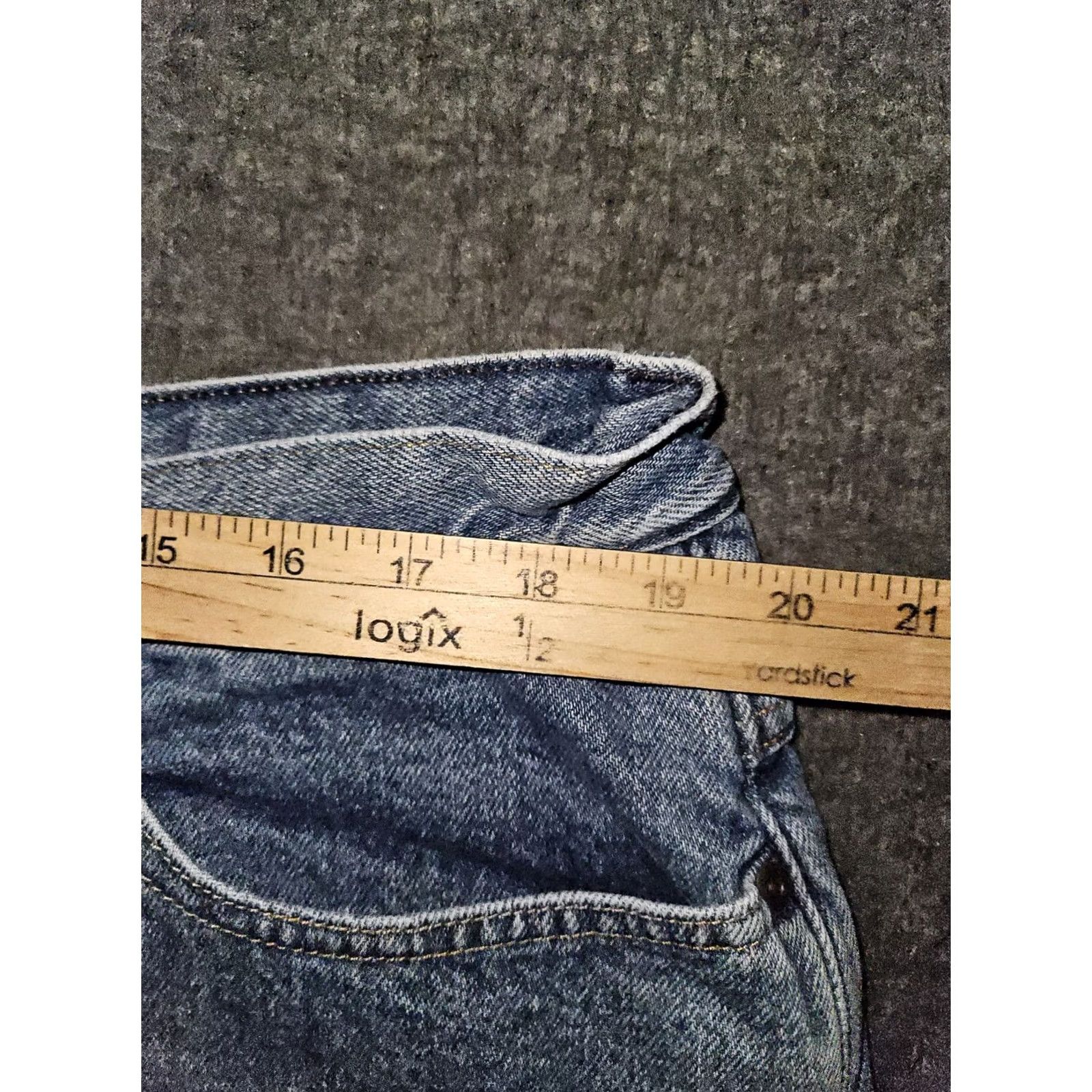 Vintage VINTAGE L.L. Bean Double L Fleece Lined Jeans Women's 20W Relaxed Fit Outdoors Blue 90s Size 42" / US 20 - 3 Thumbnail
