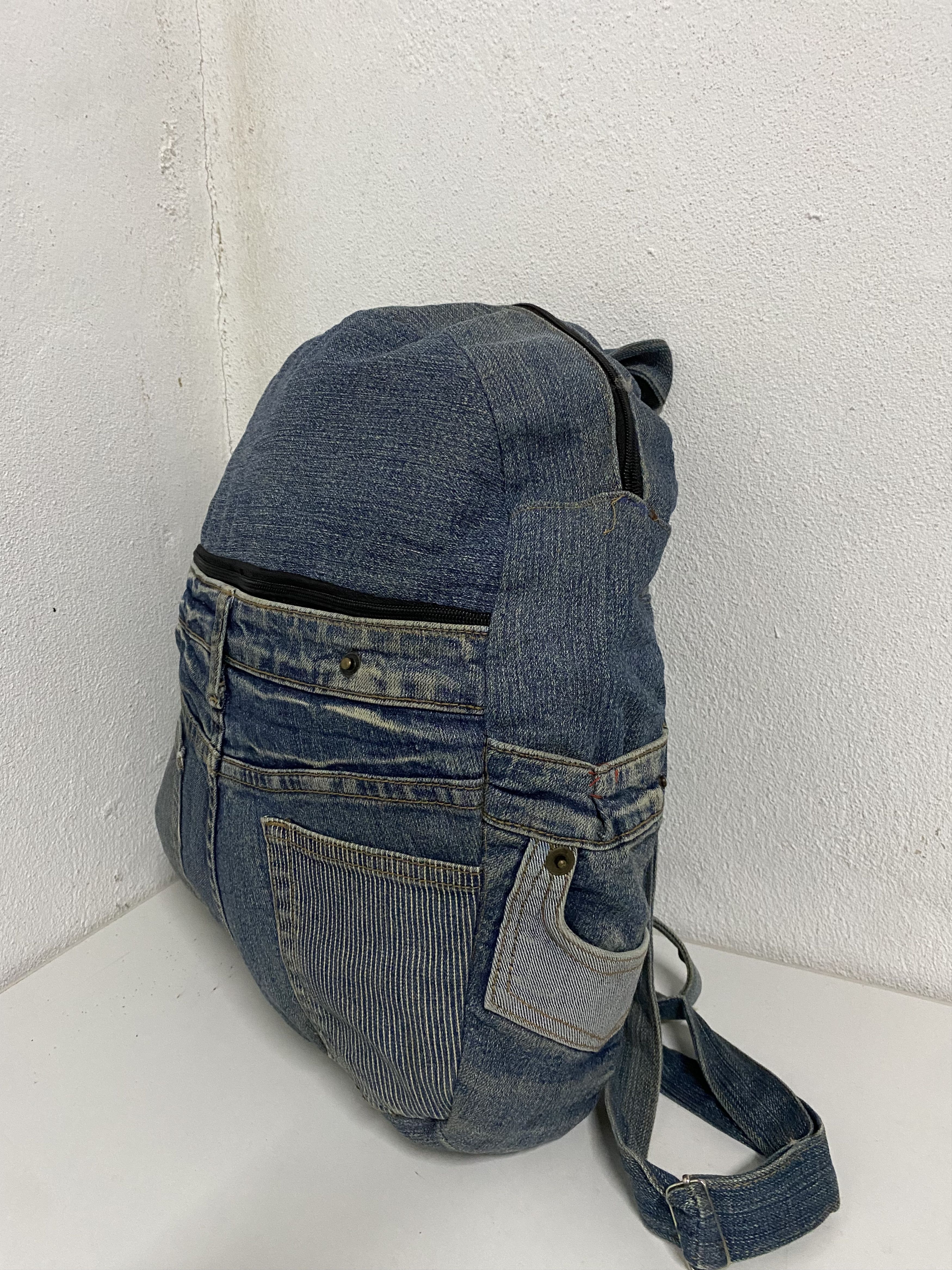 Handmade Custom Handmade Denim Backpack Size ONE SIZE - 5 Thumbnail