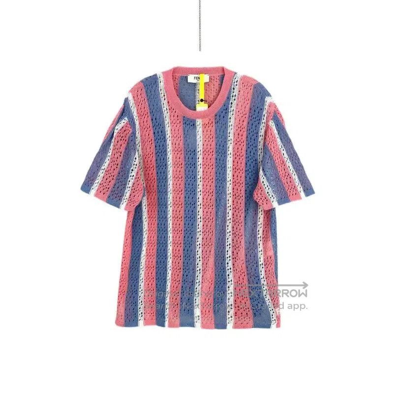 Fendi Multicolor Cotton T-Shirt for Women .