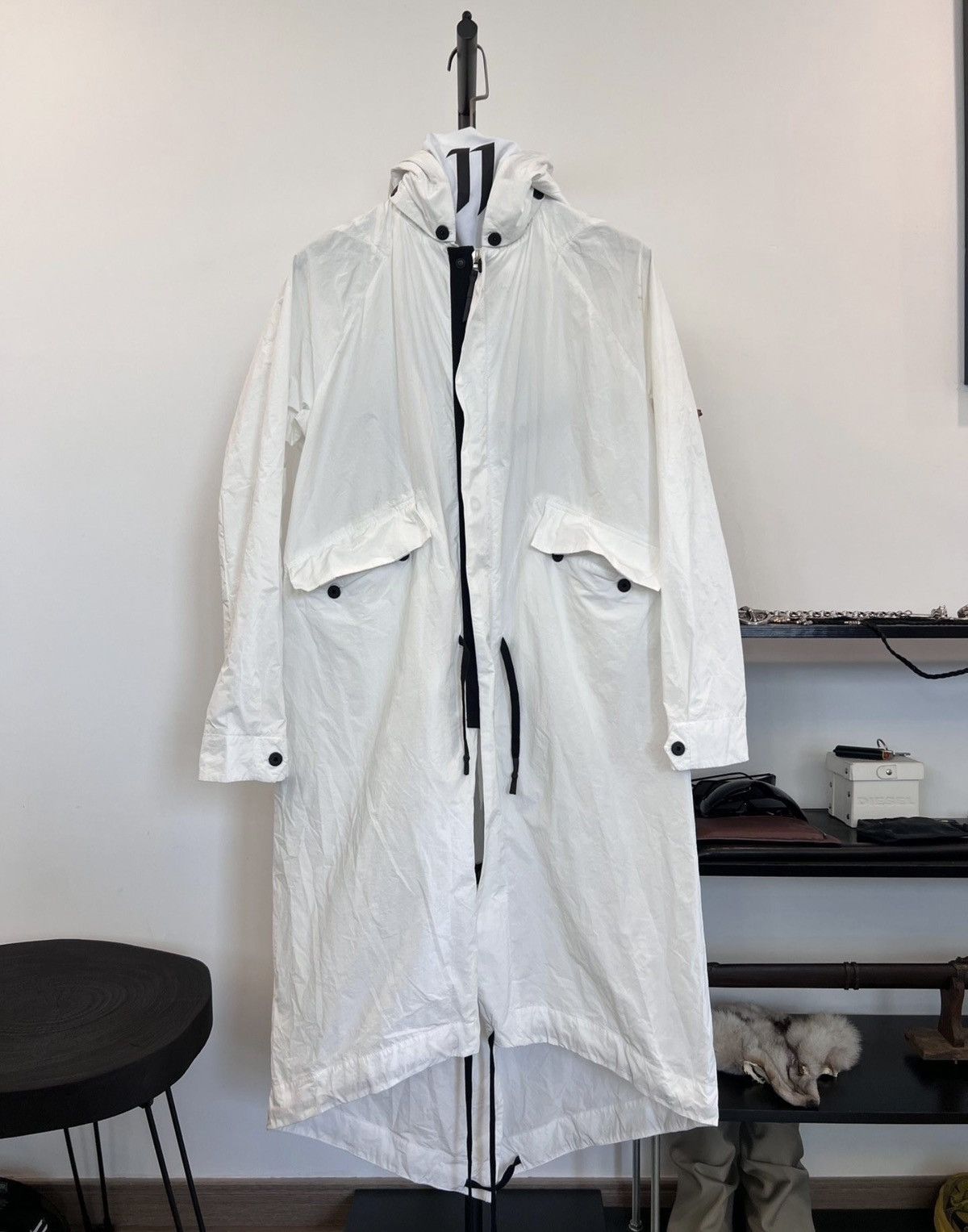 11 By Boris Bidjan Saberi 11ByBBS Fist-Print Mid-Length Parka Size US M / EU 48-50 / 2 - 2 Thumbnail