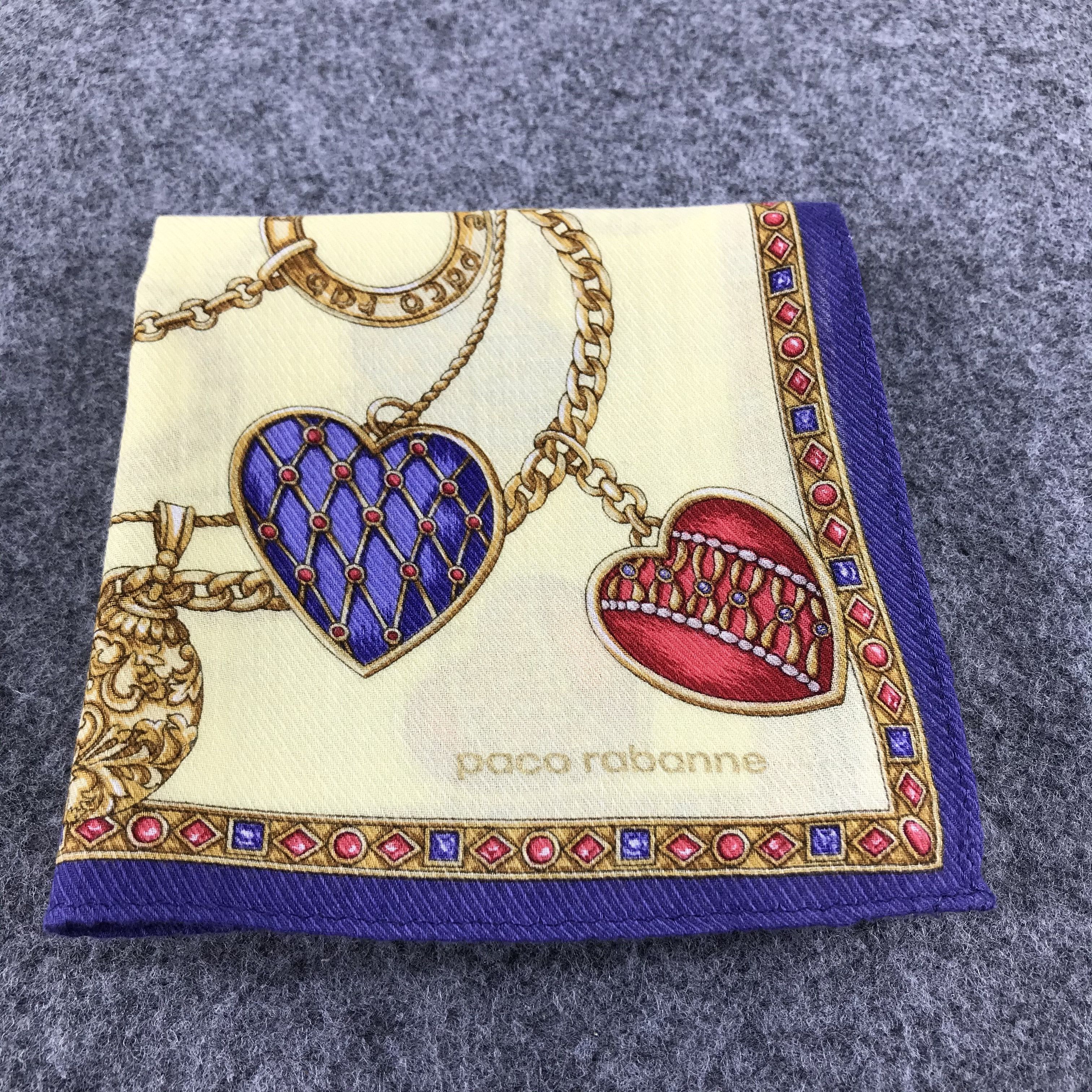 Japanese Brand Paco Rabanne Handkerchief Neckerchief Bandana H347 Size ONE SIZE - 8 Thumbnail