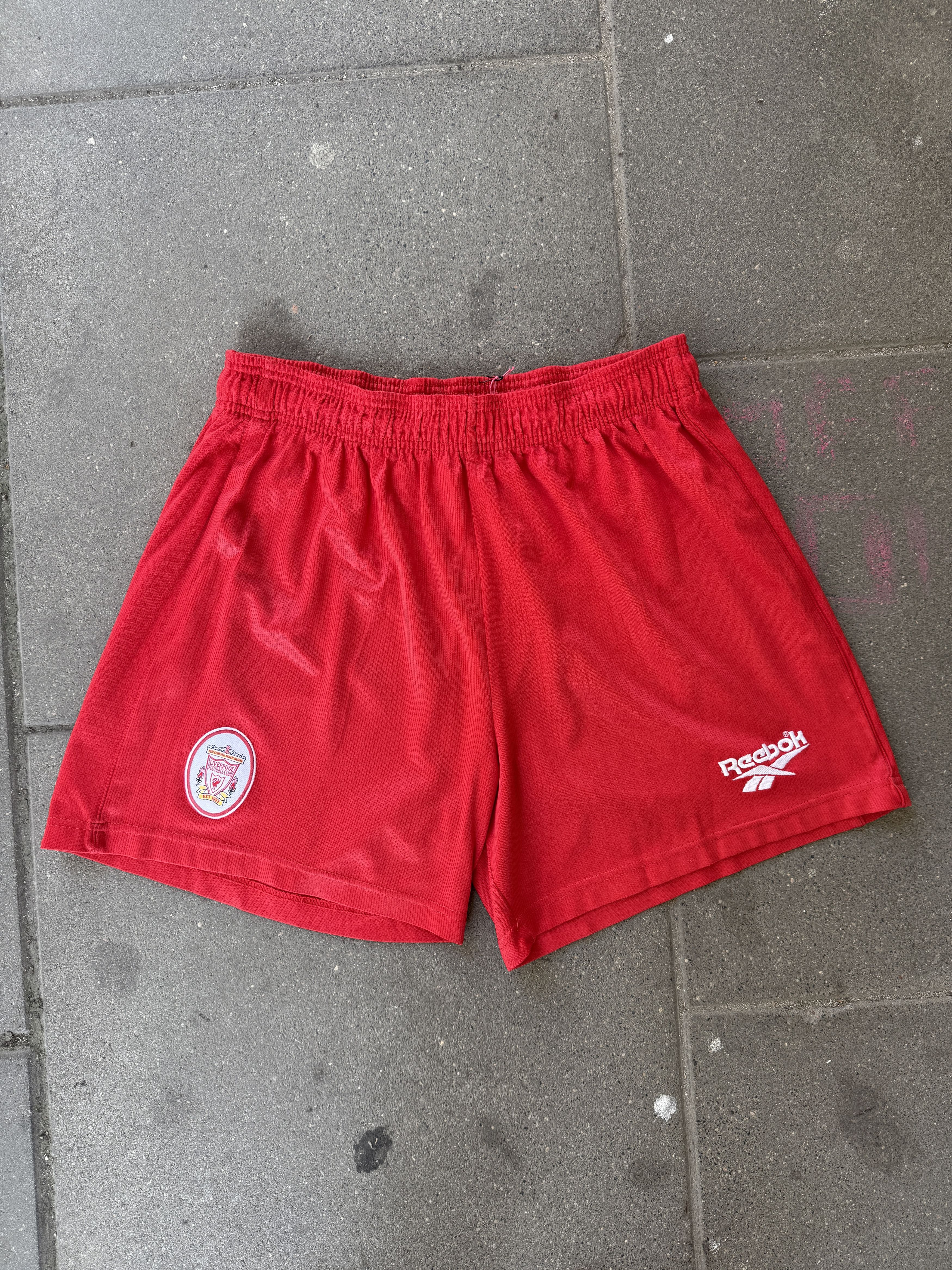 Reebok Liverpool Football Shorts Reebok Vintage 1996/1998 Red - L Size US 32 / EU 48 - 4 Thumbnail