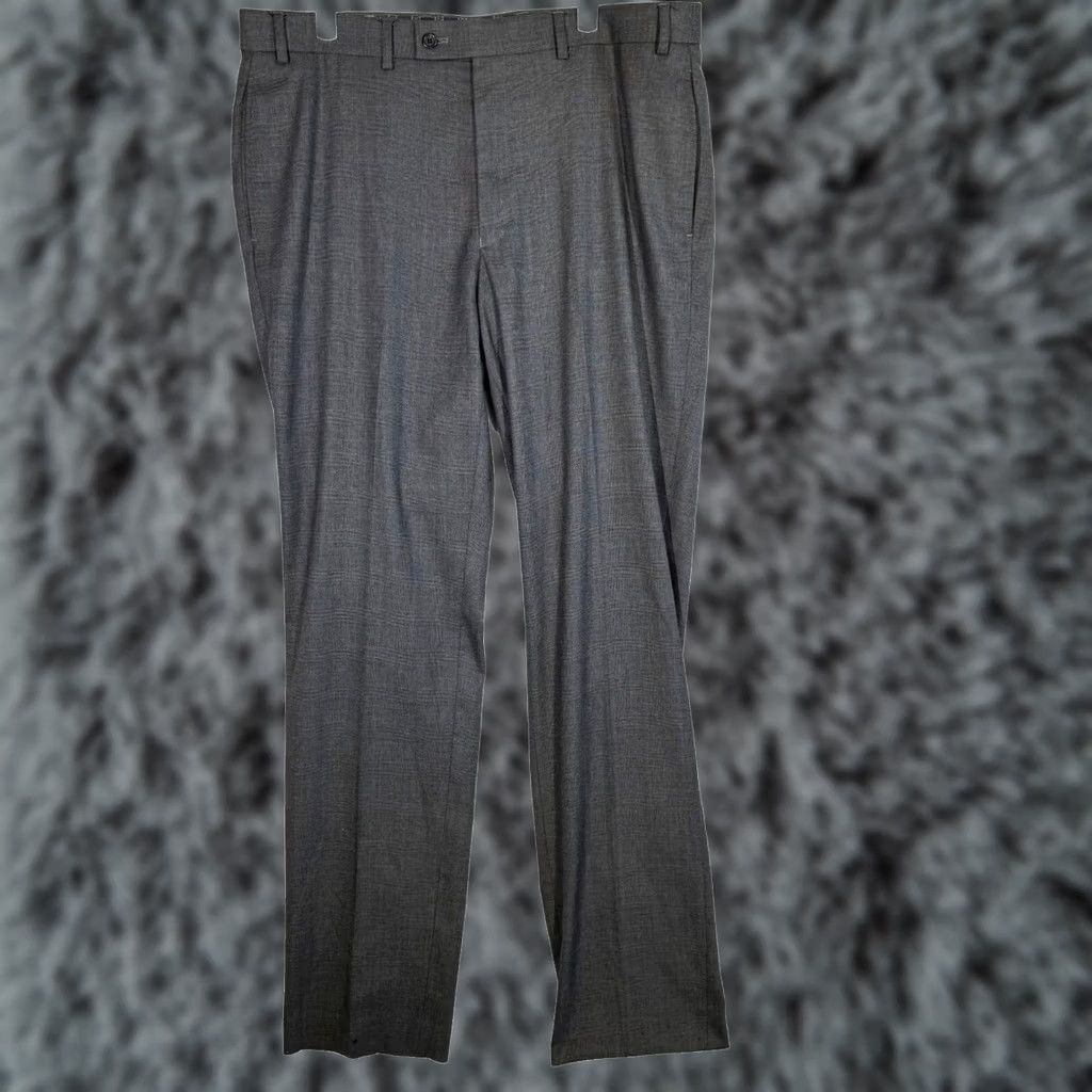 Polo Ralph Lauren Polo Ralph Lauren Dress Pants Men 36x34 Gray Glen Plaid Stretch Mid Rise Flat Front Slacks Size US M / EU 48-50 / 2 - 1 Thumbnail