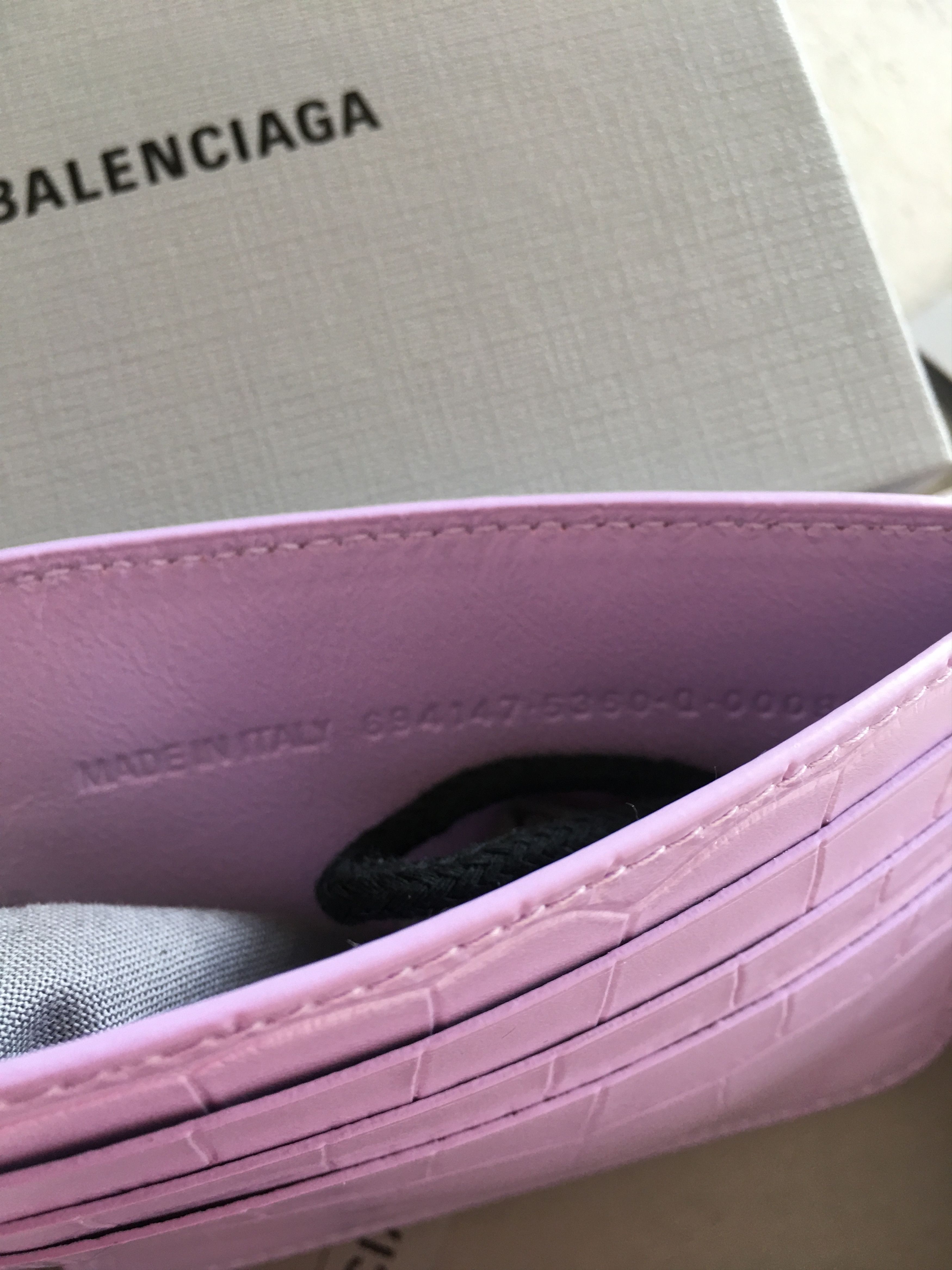 Balenciaga Card Hold in Leather Shiny Print Balenciaga Size ONE SIZE - 5 Thumbnail