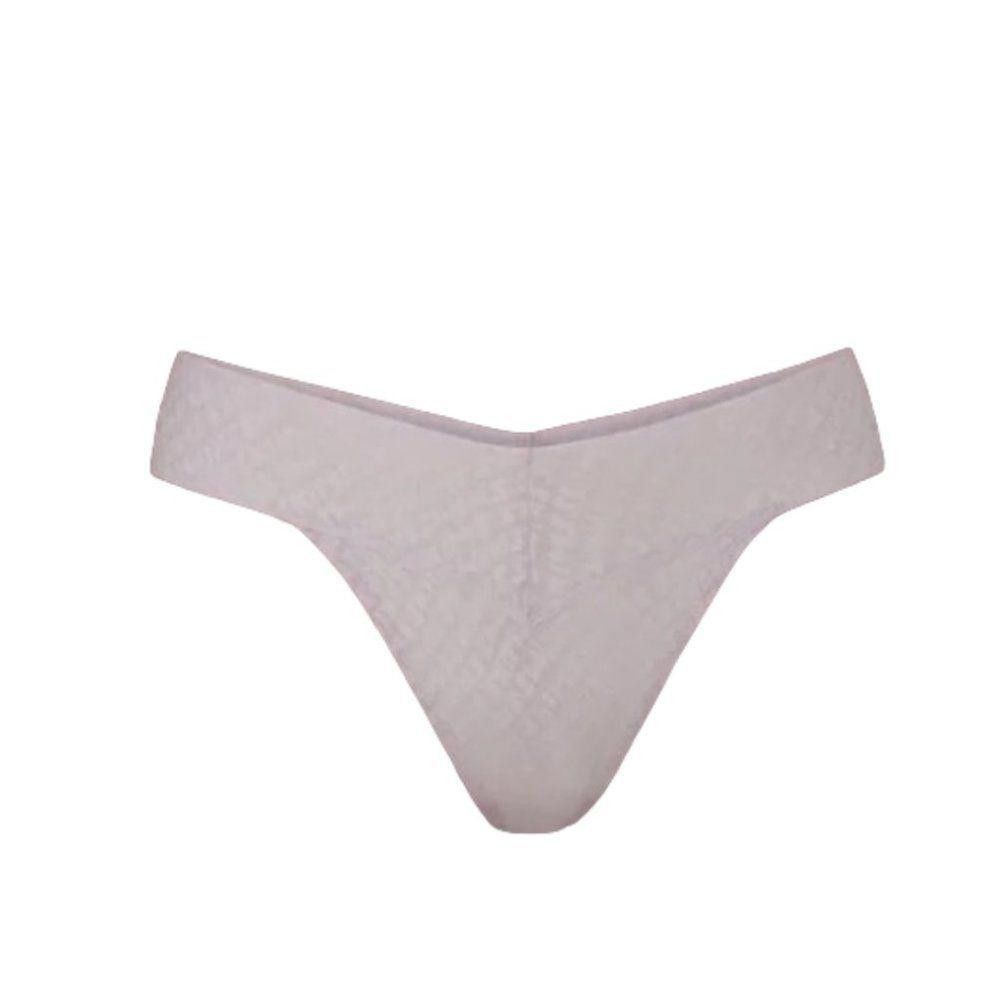 Designer Ct1156a Skims Logo Mesh Thong 3x In Iris Mica NWOT Size ONE SIZE - 1 Thumbnail
