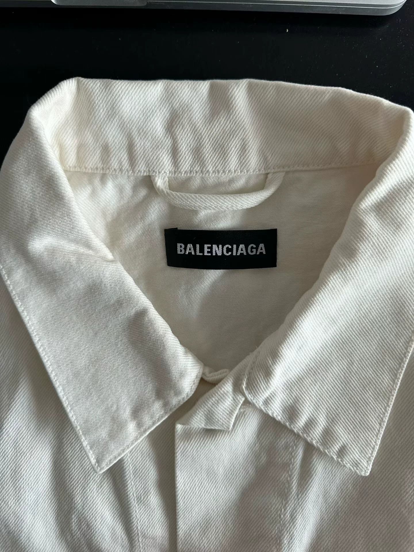 Balenciaga Balenciaga back logo denim jacket Size 44 98 New Size US S / EU 44-46 / 1 - 3 Thumbnail