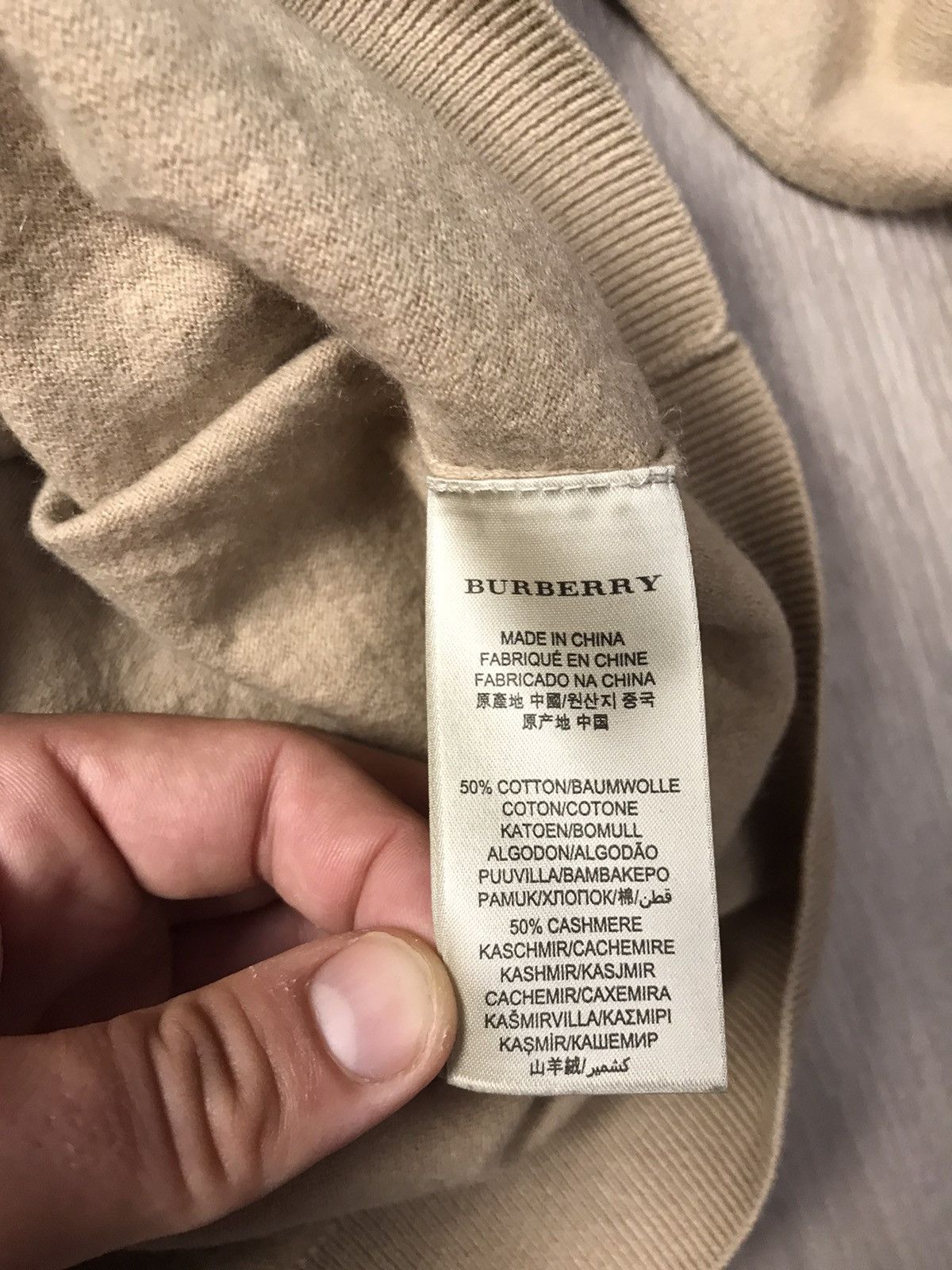 Burberry × Burberry Prorsum Burberry Brit V-neck Wool knitwear Size US L / EU 52-54 / 3 - 8 Thumbnail
