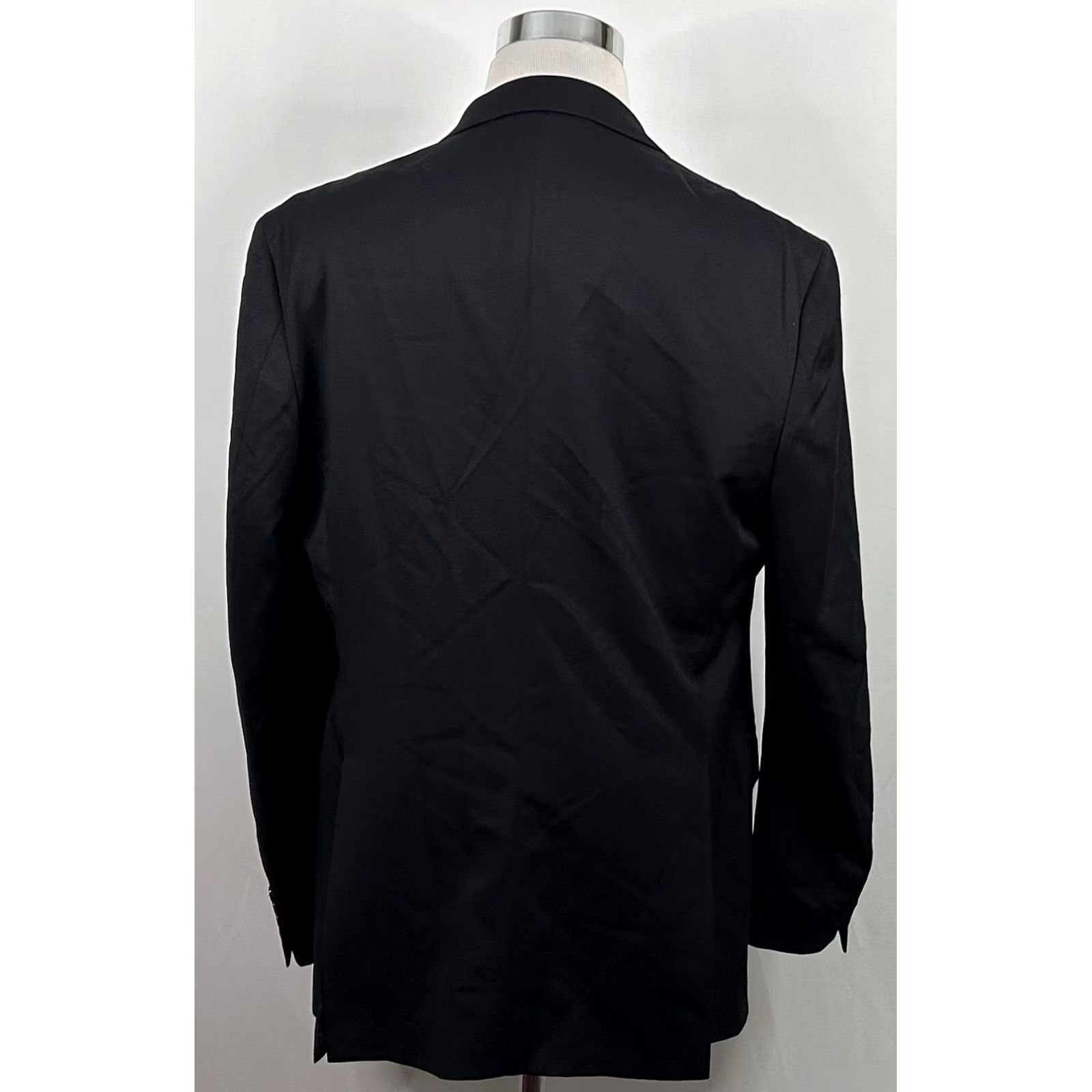 Joseph Abboud Joseph Abboud Sport Coat BLACK Wool 44L Double Vented Two-Button Notch Lapel 2 Piece Formal Mens Regular Jacket Coat Size US XS / EU 42 / 0 - 7 Thumbnail