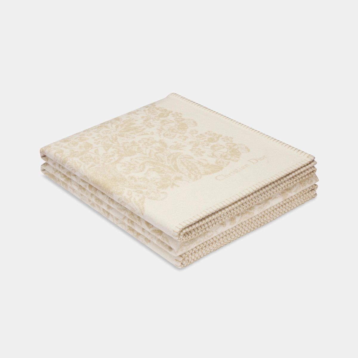 Dior o1bcso1str0226 Size:OS/The World Blanket in Beige/Golden Size ONE SIZE - 3 Thumbnail