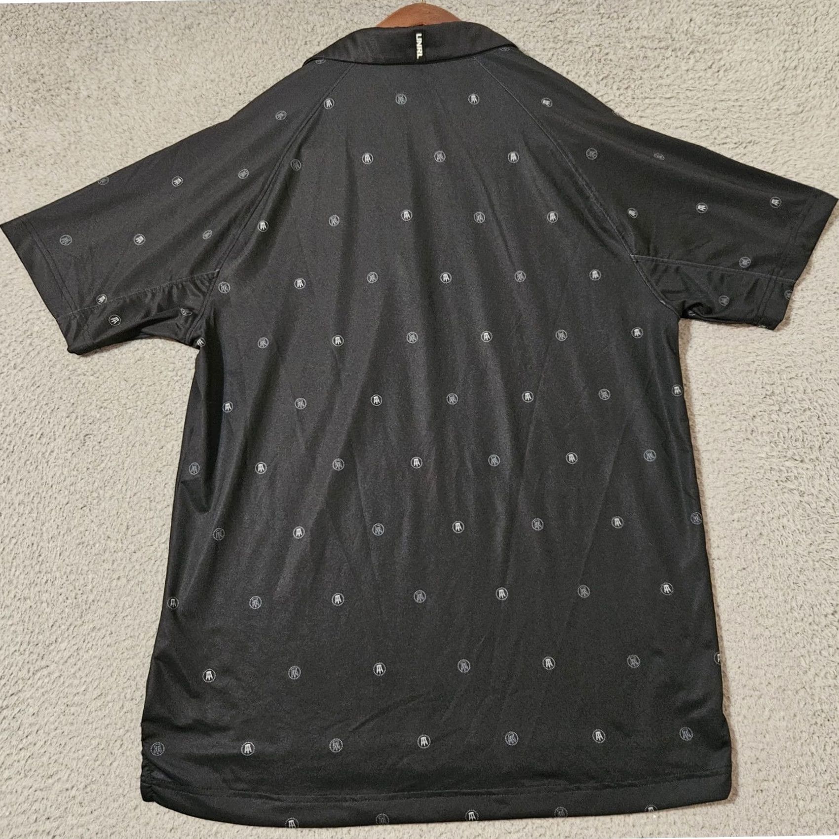 Vintage UNRL Polo Shirt Mens M Black Allover Print Barstool Sports Golf Shirt Size US M / EU 48-50 / 2 - 3 Thumbnail