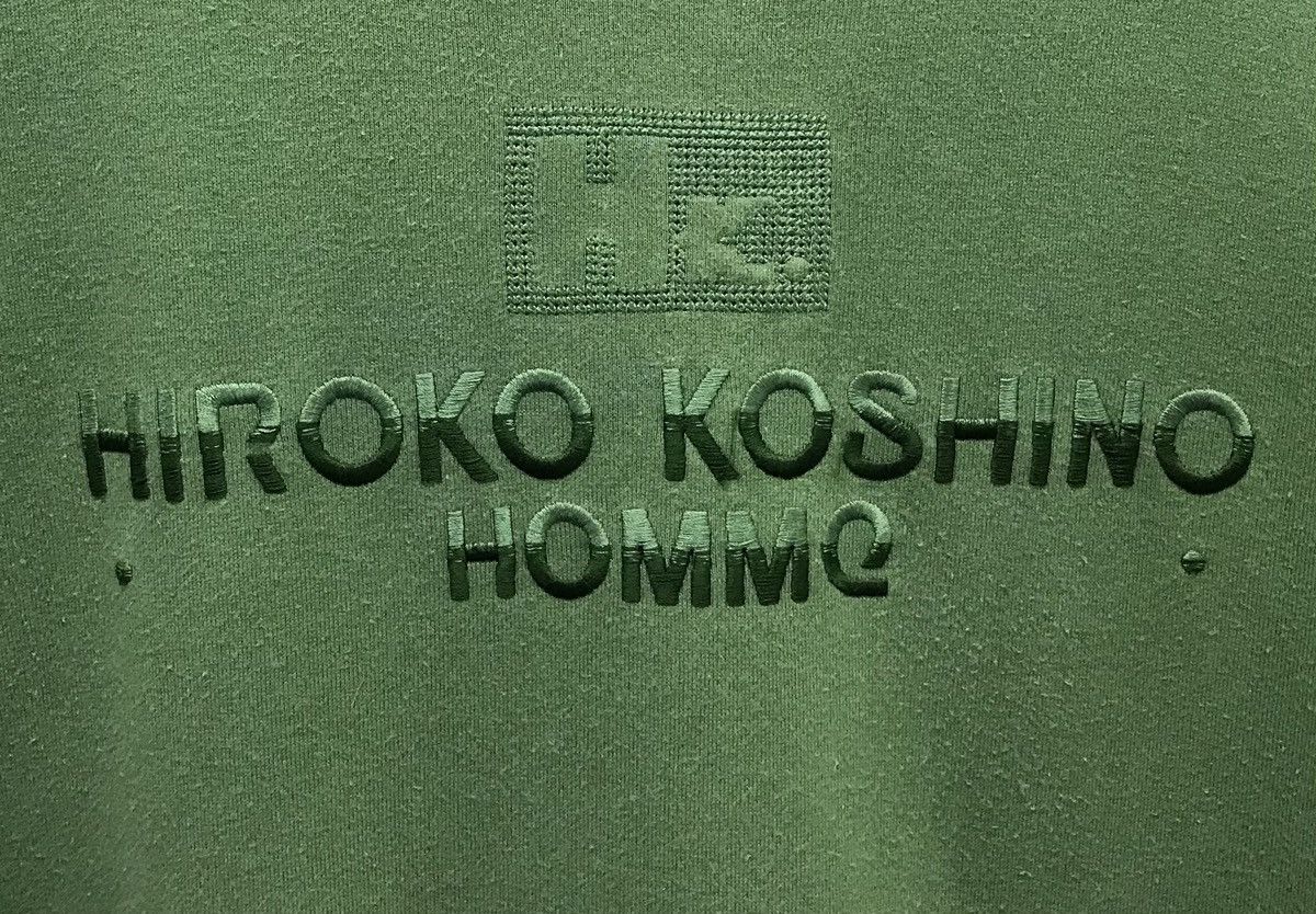 Hiroko Koshino Homme × Vintage Vintage Hiroko Koshino Homme Sweatshirt Size US XL / EU 56 / 4 - 3 Thumbnail