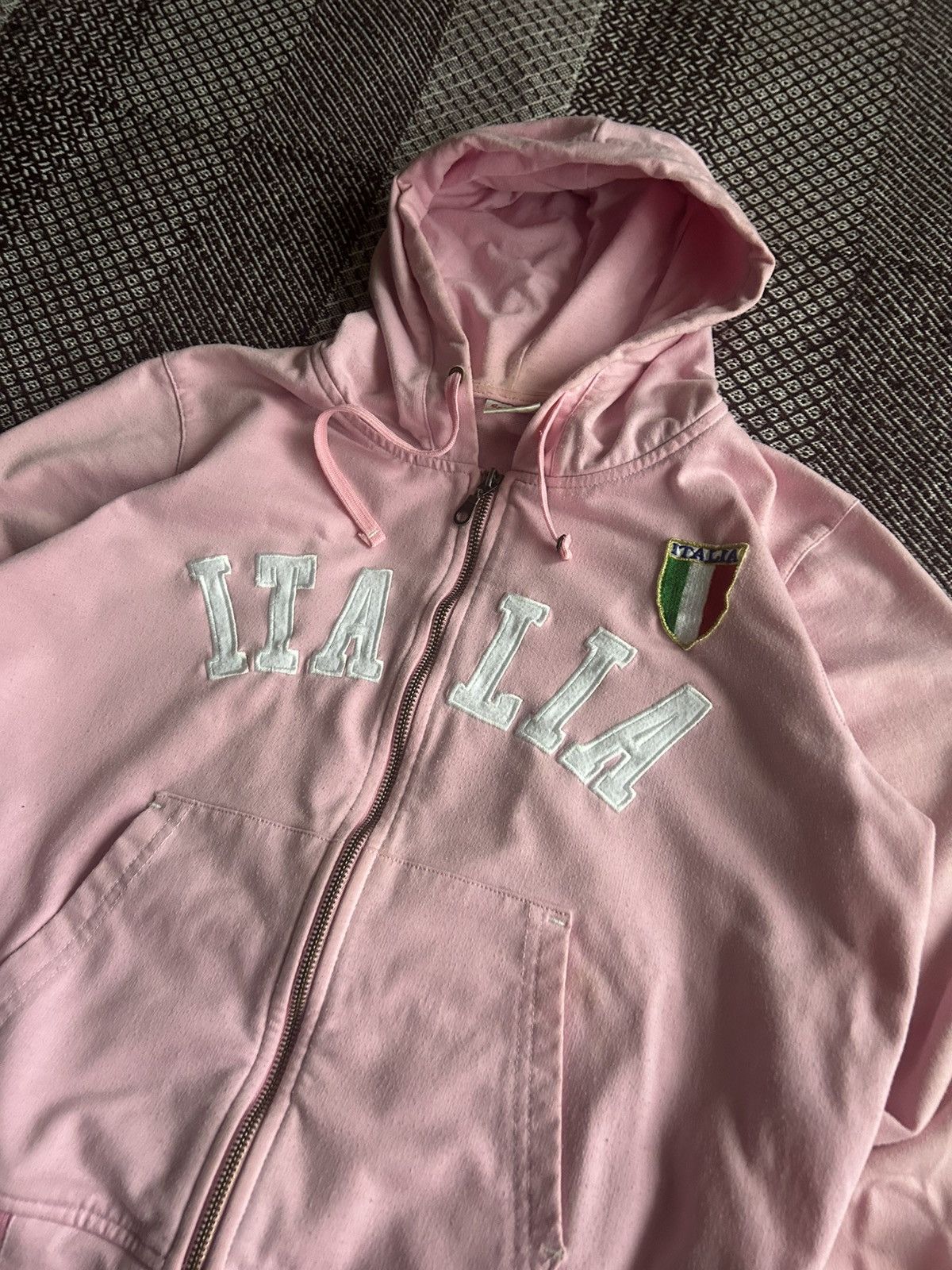 Vintage Vintage Zip Up Hoodie Italia Big Logo Streetweae Y2K Size M Size M / US 6-8 / IT 42-44 - 5 Thumbnail
