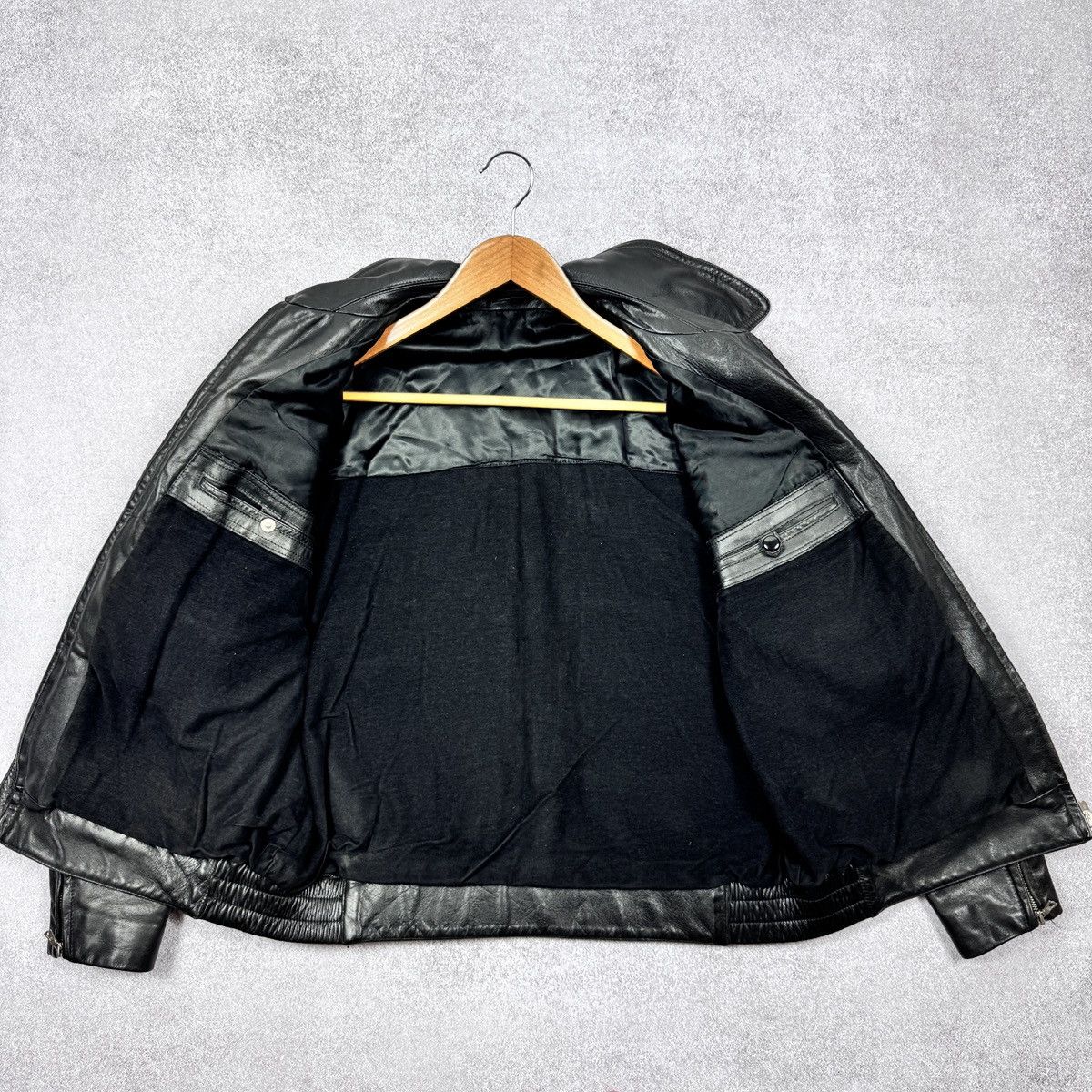 Vintage 1989 Vintage Men's Polizei Leather jacket Size 48 / M-L Size US M / EU 48-50 / 2 - 14 Thumbnail