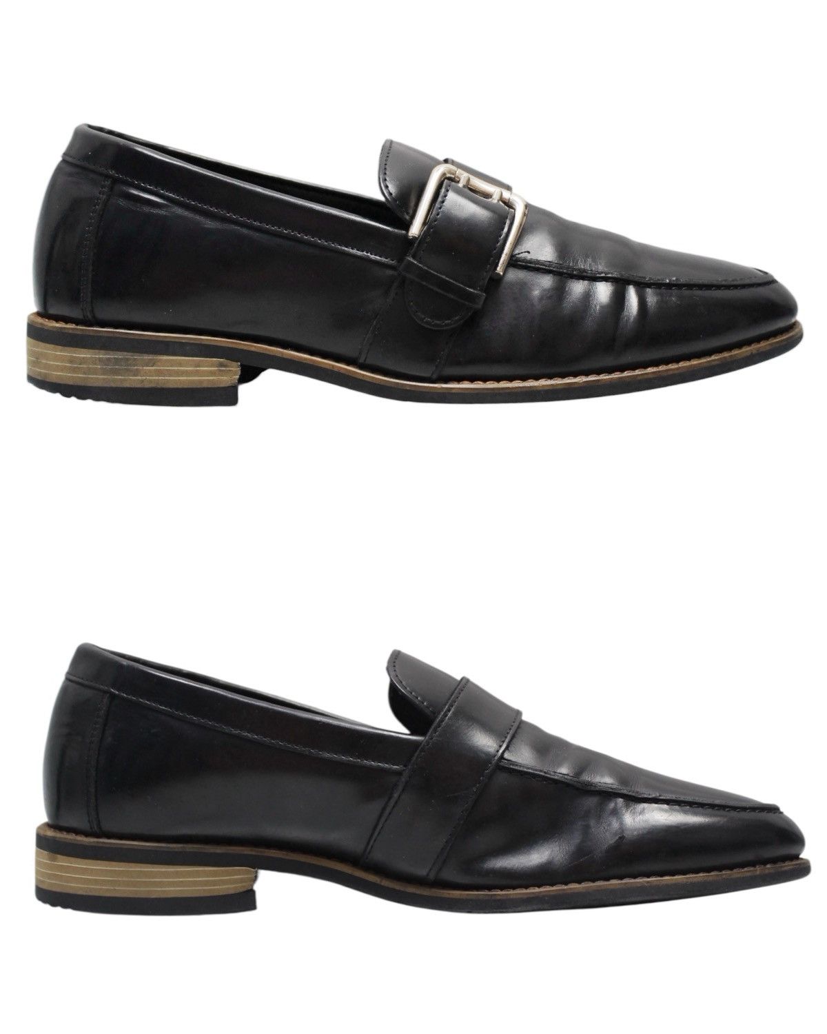 Vintage 2010S TANDY BLACK BUCKLE LOAFERS Size US 7.5 / EU 40-41 - 1 Thumbnail