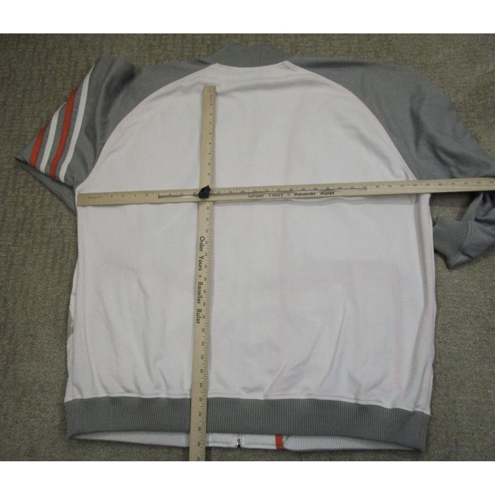 Vintage Marithe Francois Girbaud Track Jacket Mens 3XL White Gray Full Zip Graphic Retro Jacket Size US XXL / EU 58 / 5 - 5 Thumbnail