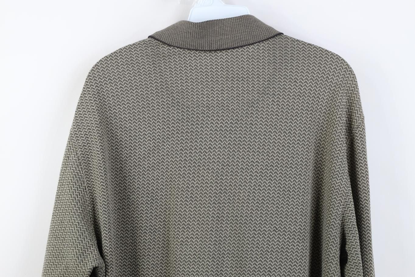 Vintage Vintage 90s Y2K Streetwear Knit Long Sleeve Golf Polo Shirt Size US L / EU 52-54 / 3 - 13 Thumbnail