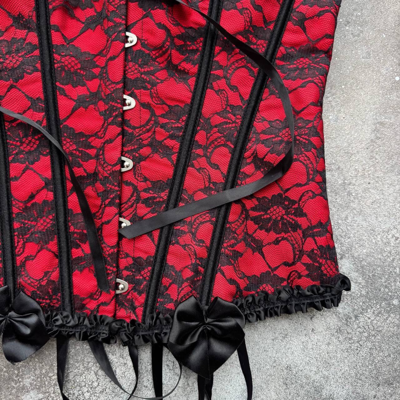 20471120 × Vintage Super Sexy Glam 2000’s Vintage Corset Size M / US 6-8 / IT 42-44 - 7 Thumbnail