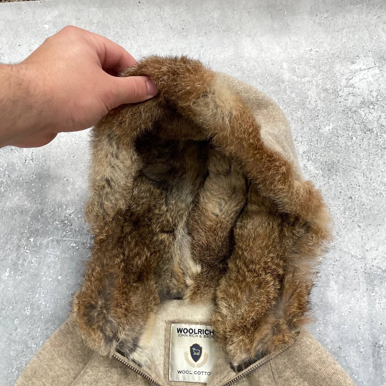 Woolrich Woolen Mills Woolrich Wool Cotton Fur Full-Zip Hoodie Women’s Beige M Size M / US 6-8 / IT 42-44 - 10 Thumbnail
