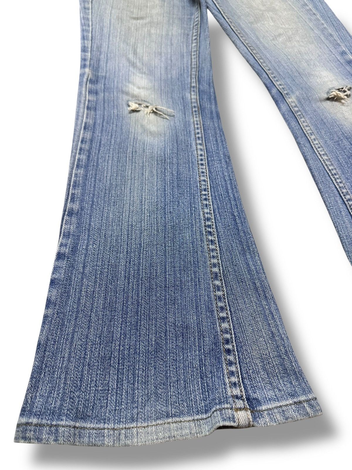 Japanese Brand Sasson Distressed Jeans With Bootcut and Flare Style Size US 27 - 6 Thumbnail