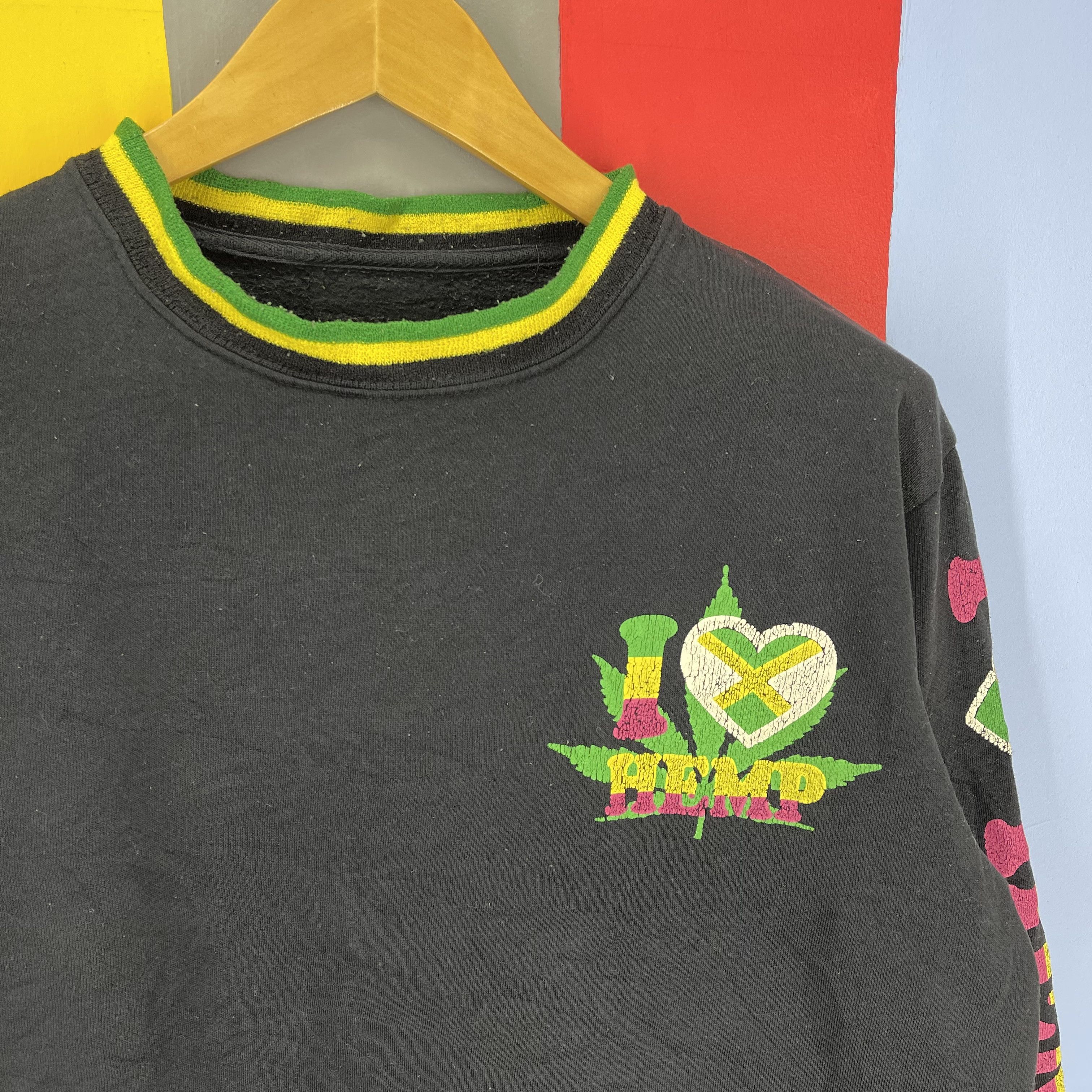 Other Jamaica I LOVE HEMP Crew Neck Sweatshirt #1335/AT Size US L / EU 52-54 / 3 - 5 Thumbnail