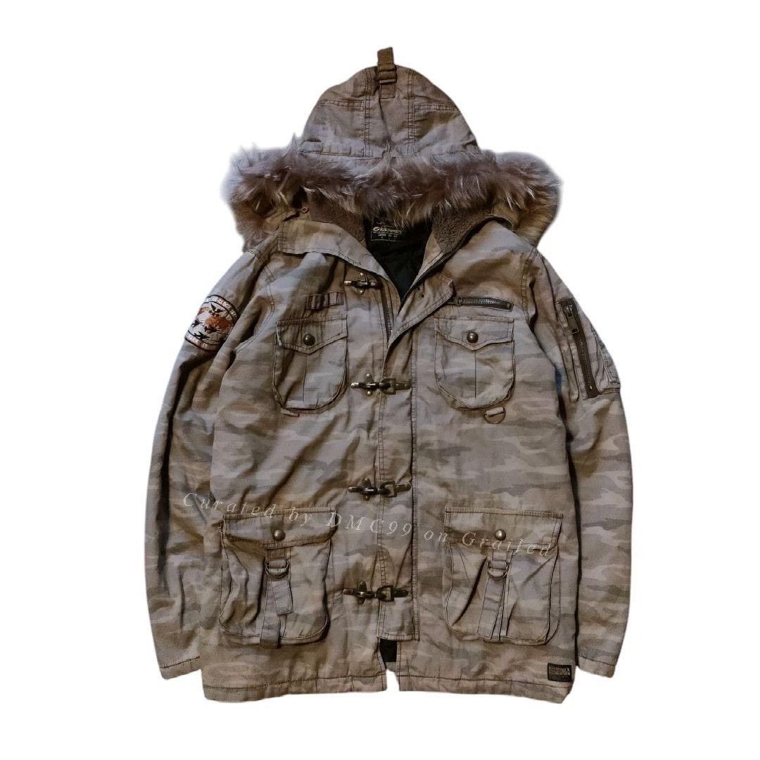 Vintage Vintage 90s Camouflage Fireman Jacket Size US M / EU 48-50 / 2 - 1 Thumbnail