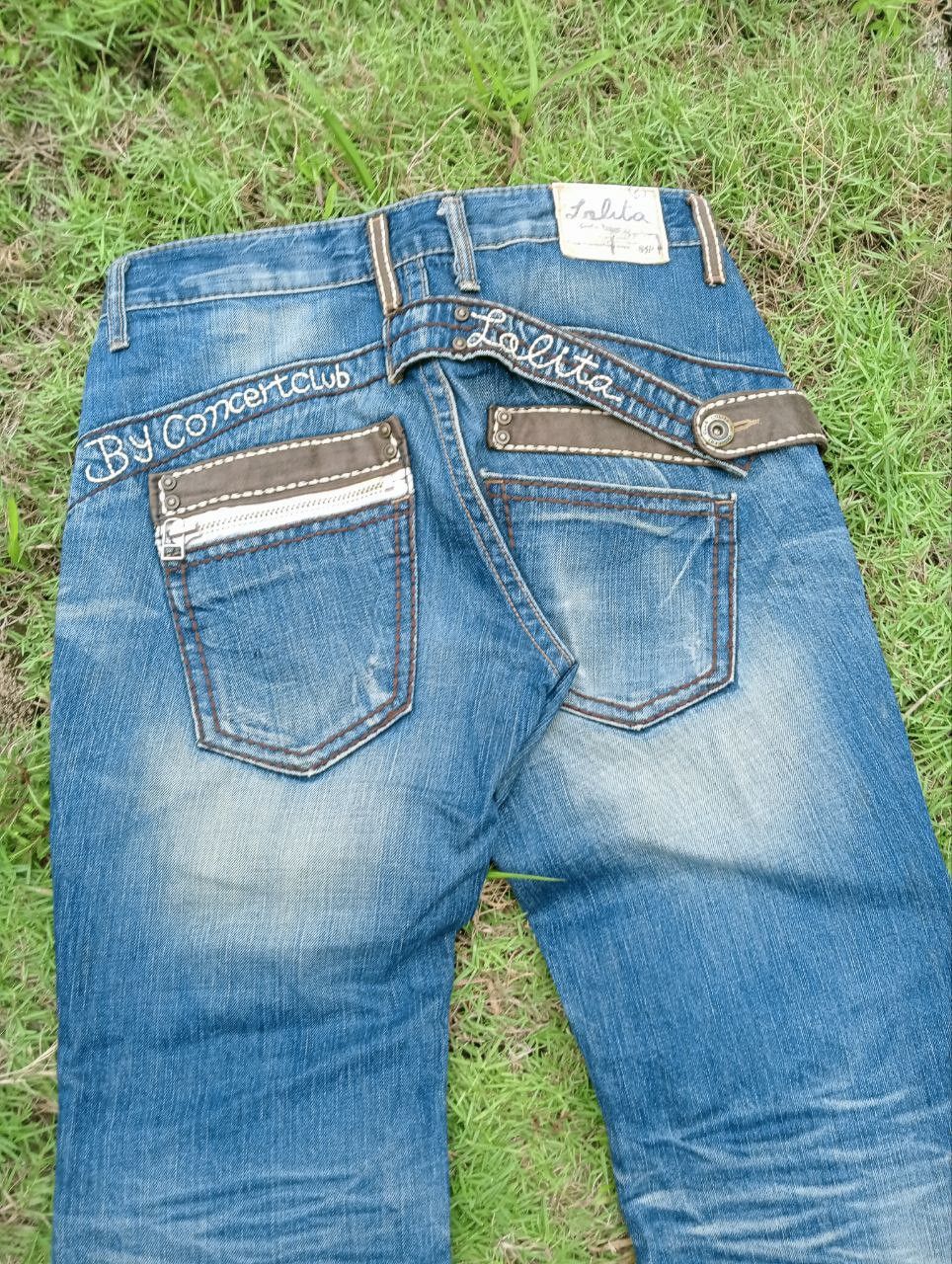 Japanese Brand JAPANESE LOLITA by CONCERT CLUB WASHED JEANS Size US 31 - 3 Thumbnail