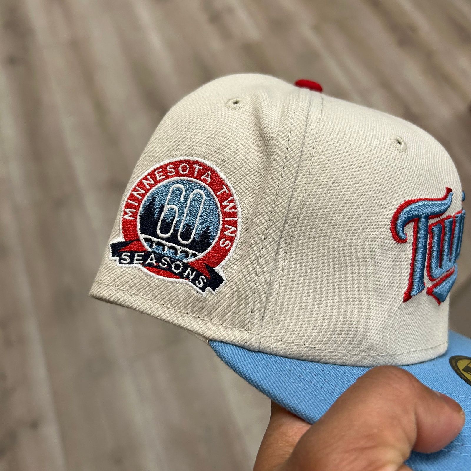 New Era New Era Minnesota Twins 60th Anni patch hat cap size 7 1/4 Size ONE SIZE - 4 Thumbnail