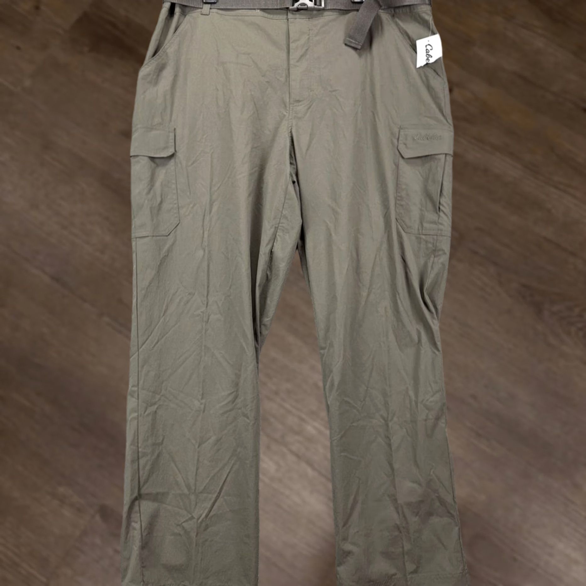 Vintage Cabelas Cargo Pants Men 40X32 Grey Classic Fit Hiking Fishing Outdoor Belted NEW Size US 40 / EU 56 - 1 Thumbnail