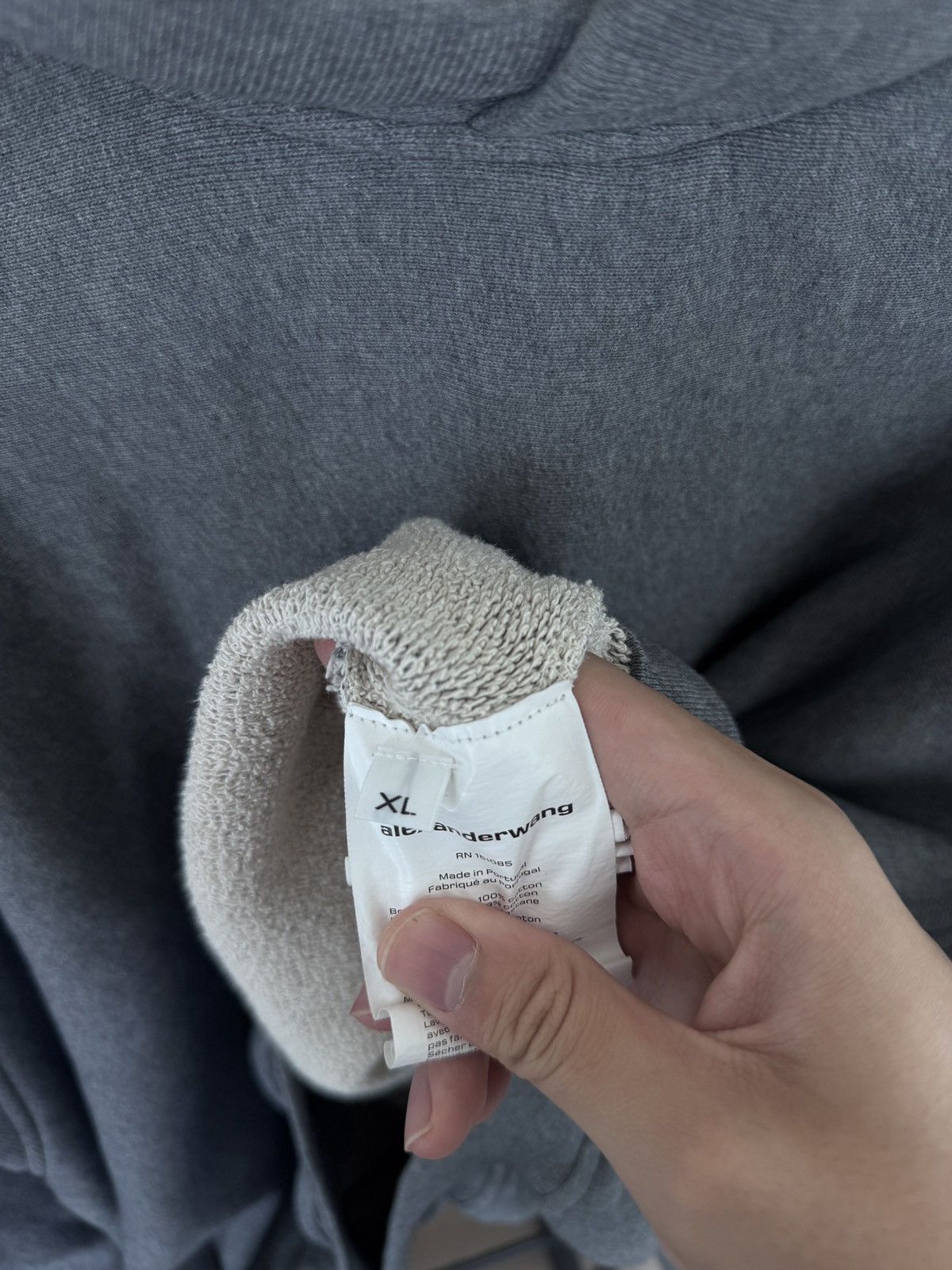 Alexander Wang Alexander Wang Gray Turtle Neck Hoodie Size US XL / EU 56 / 4 - 4 Thumbnail
