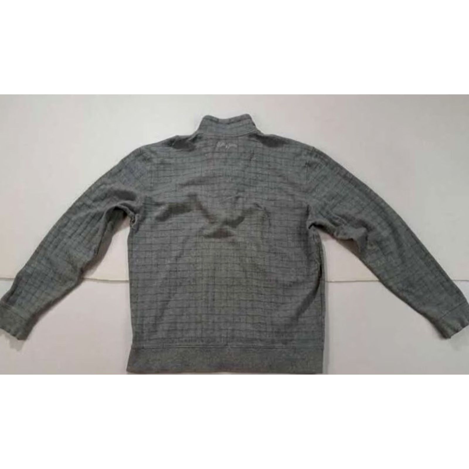 Vintage VINTAGE Bobby Jones 1/4 Zip Squares Knit Pima Cotton Sweater Men Medium Gray Bobby Jones Pullover Knit Sweater Size US M / EU 48-50 / 2 - 6 Thumbnail