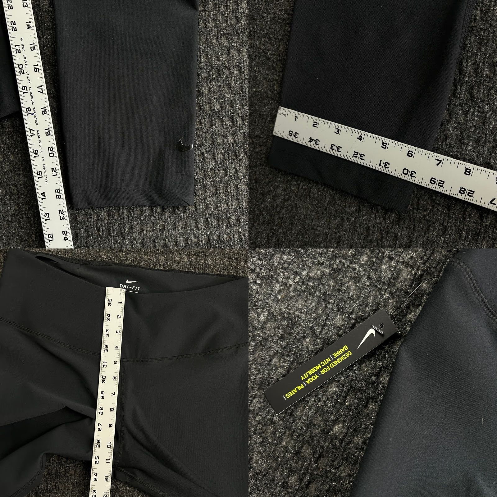 Nike VINTAGE Nike Sculpt Hyper High Rise Training Crop Leggings Womens XXL Dri Fit NEW Size 40" / US 18 - 8 Thumbnail