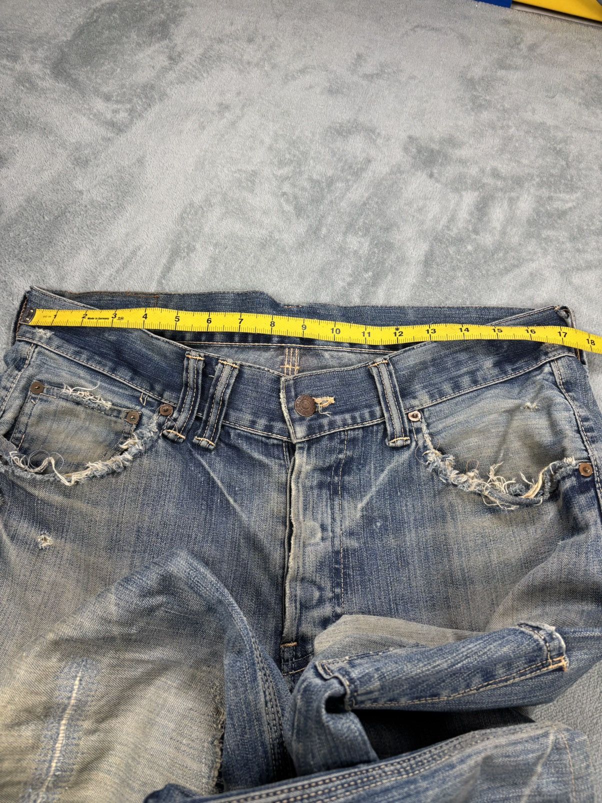 ANACHRONORM Anachronorm Distressed Denim. S0173 Size US 34 / EU 50 - 9 Thumbnail
