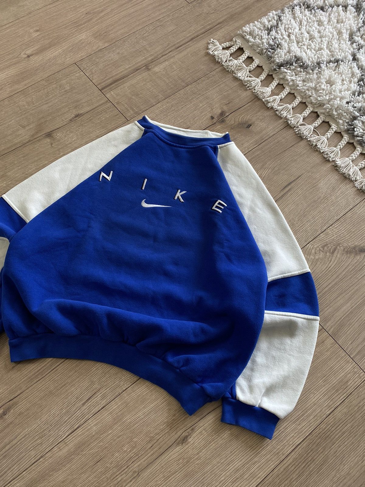 Nike × Vintage NIKE BOXY 90s VINTAGE BIG LOGO DRILL SWEATSHIRT Size US M / EU 48-50 / 2 - 5 Thumbnail