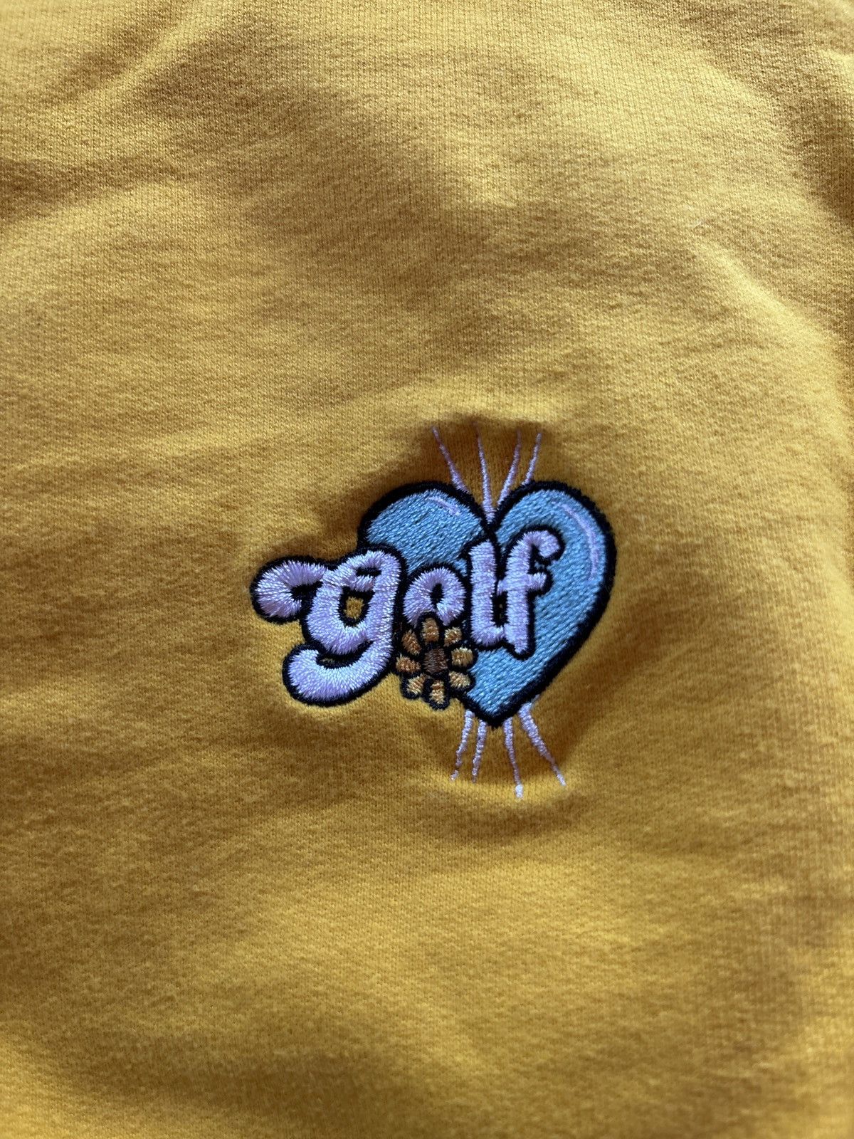 Golf Wang Golf Wang Embroidered Yellow Heart Crewneck Size US M / EU 48-50 / 2 - 2 Thumbnail