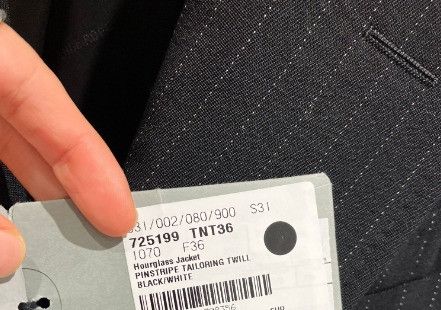 Balenciaga o1in1g1024 SB Hourglass Jacket in Black/White Size XS / US 0-2 / IT 36-38 - 6 Thumbnail