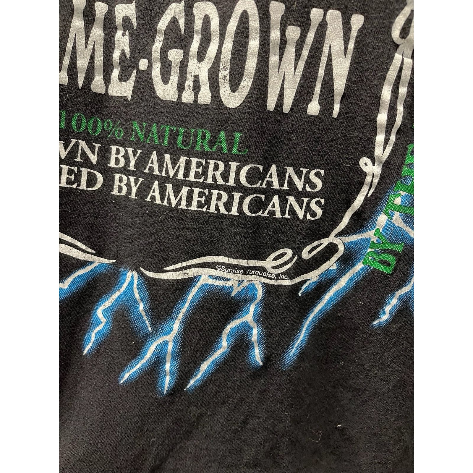 Vintage Vintage American Thunder Ass kicking Weed Shirt Size US L / EU 52-54 / 3 - 3 Thumbnail