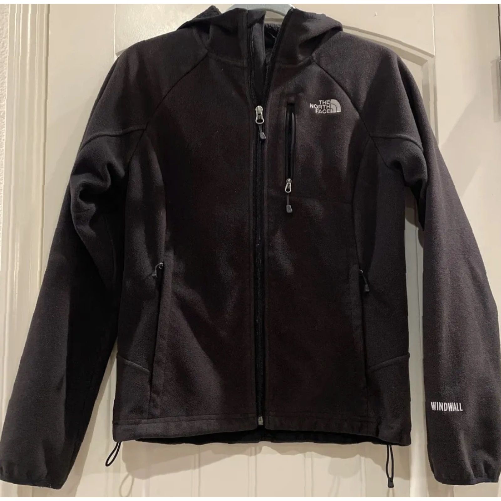 The North Face The North Face Women’s Black Windwall The North Face Shell Jacket Soft Outer Size Medium ANGX Black Hooded Size M / US 6-8 / IT 42-44 - 3 Thumbnail