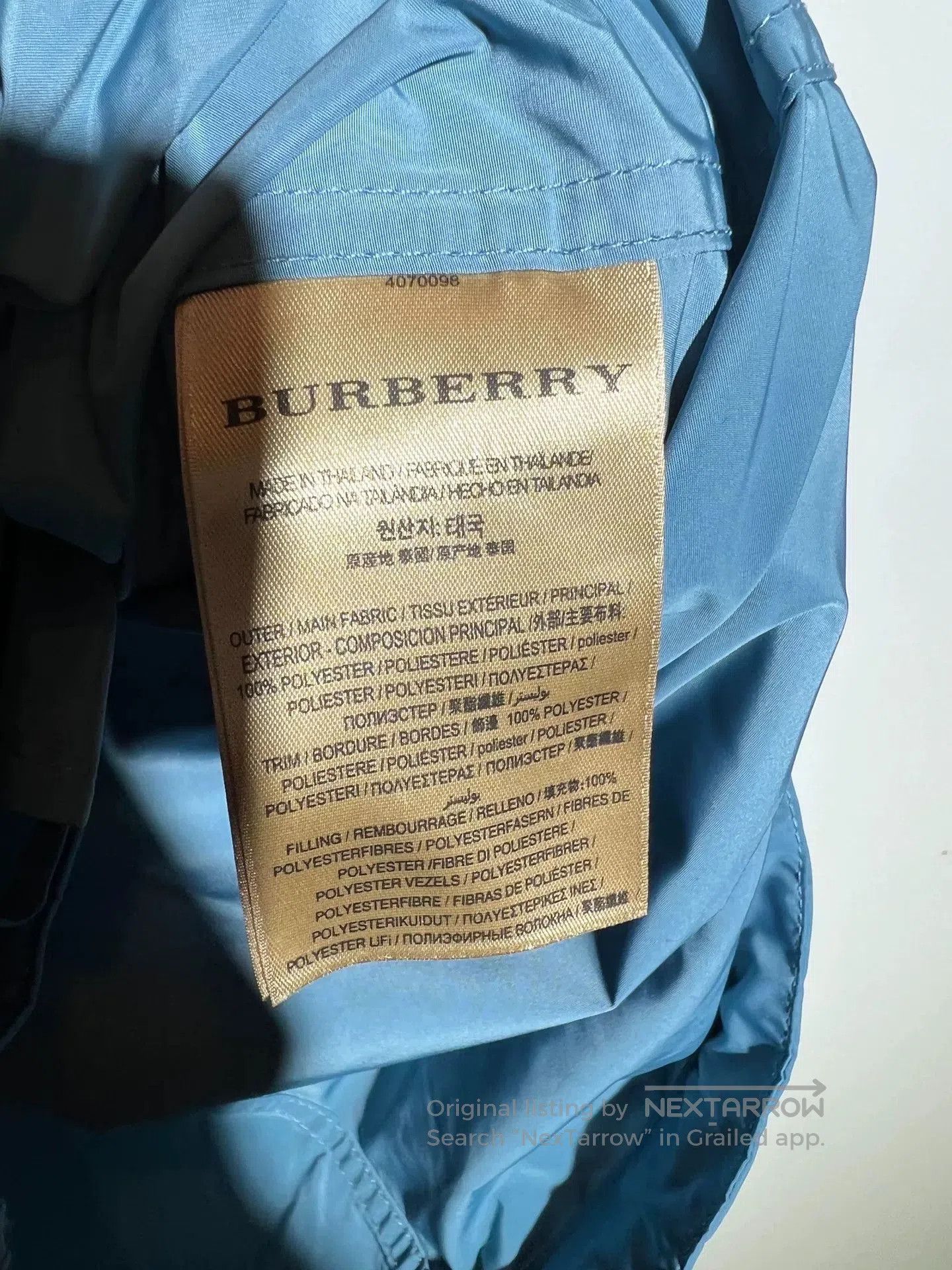 Burberry Burberry Men's Stylish Waterproof Jacket. Size US S / EU 44-46 / 1 - 7 Thumbnail