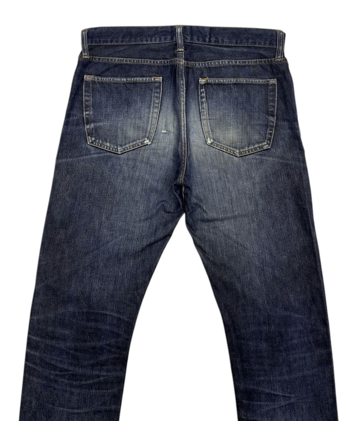 Gap × Issey Miyake 🔥VINTAGE GAP SELVEDGE BLUE DISTRESSED DENIM JEANS Size US 35 - 8 Thumbnail
