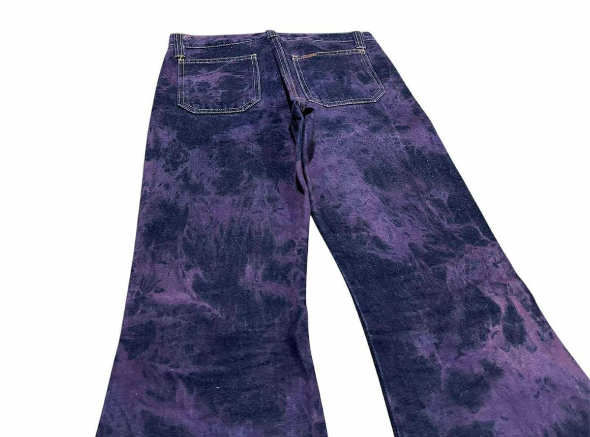 Japanese Brand 🔥Y2K Vintage Blue Way Flared Denim Bootcut Acid Purple Size US 29 - 8 Thumbnail