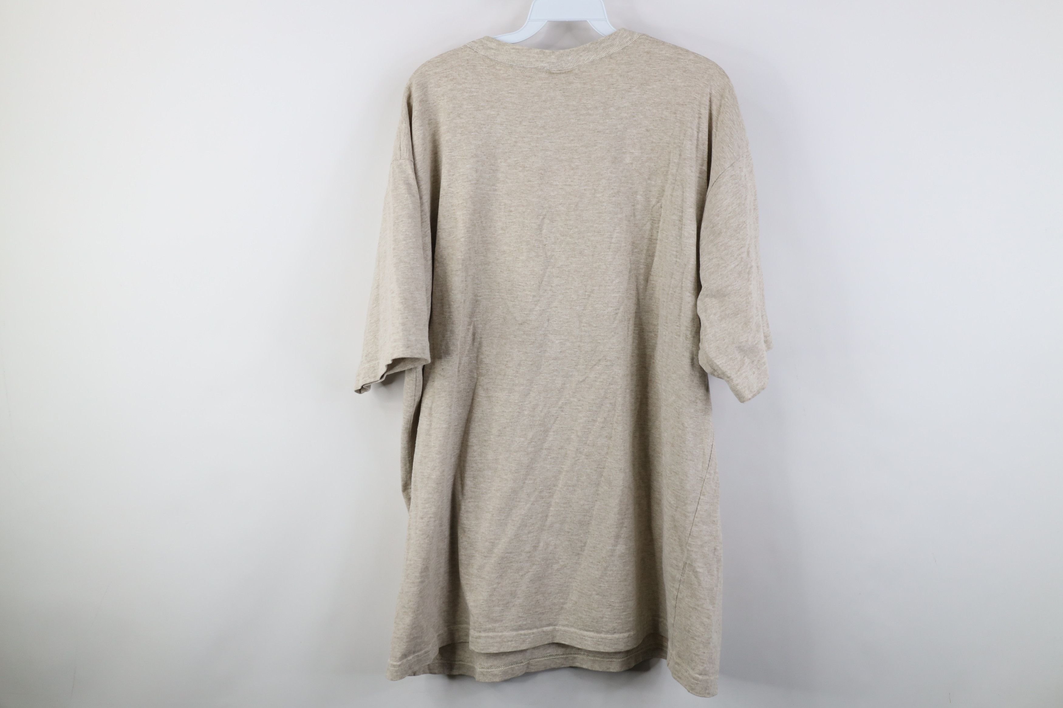 Vintage Vintage 90s Streetwear Fit T-Shirt Oatmeal Brown Cotton USA Size US L / EU 52-54 / 3 - 10 Thumbnail