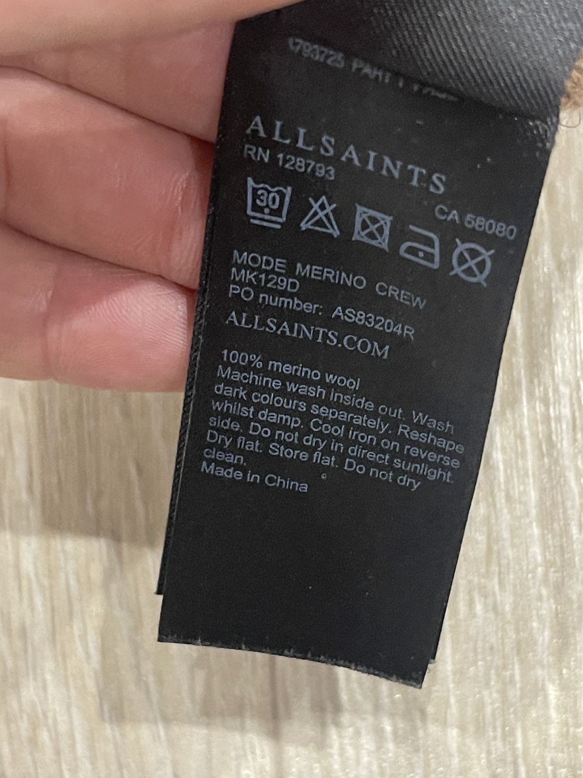 Allsaints Allsaints wool sweater black M Size US M / EU 48-50 / 2 - 6 Thumbnail