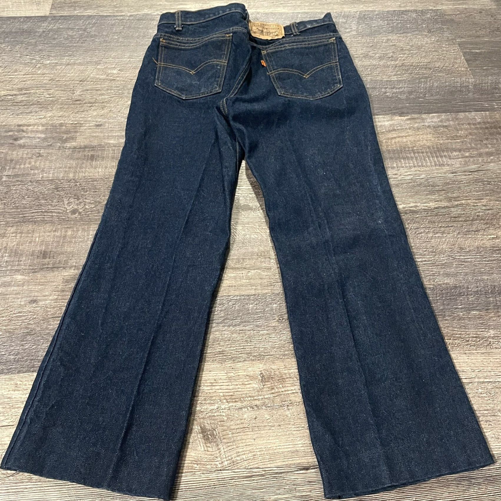 Levi's VINTAGE Levi's 517 Denim Jean Mens 32x27 Dark Blue Scovill Zipper NNWT 20517 0217 Jeans Mens Size US 32 / EU 48 - 5 Thumbnail