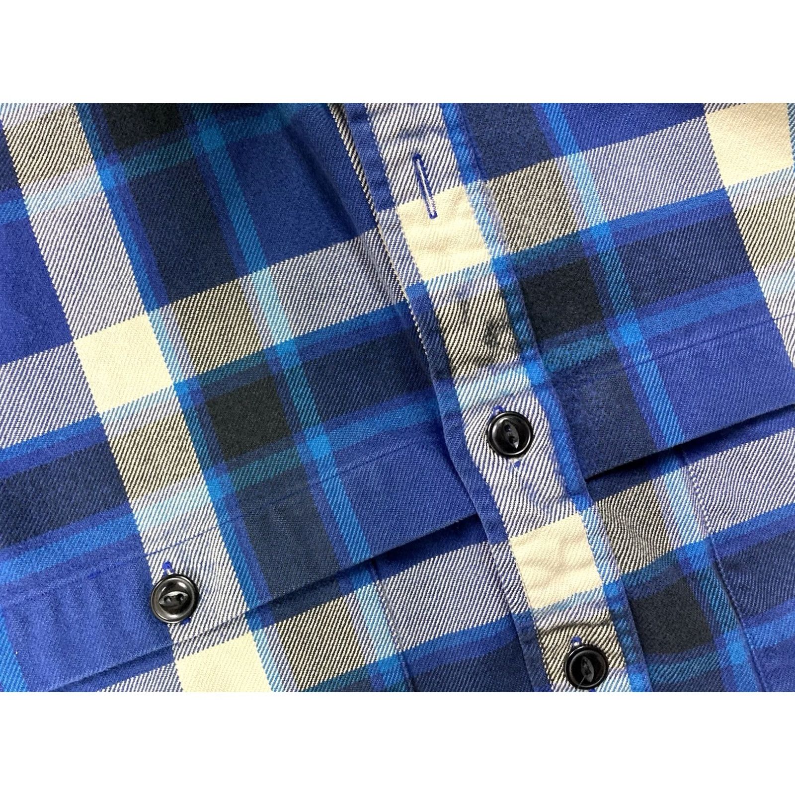 Polo Ralph Lauren VINTAGE Polo Ralph Lauren Heavyweight Plaid Shirt Men Medium Blue Long Sleeve Size US M / EU 48-50 / 2 - 2 Thumbnail
