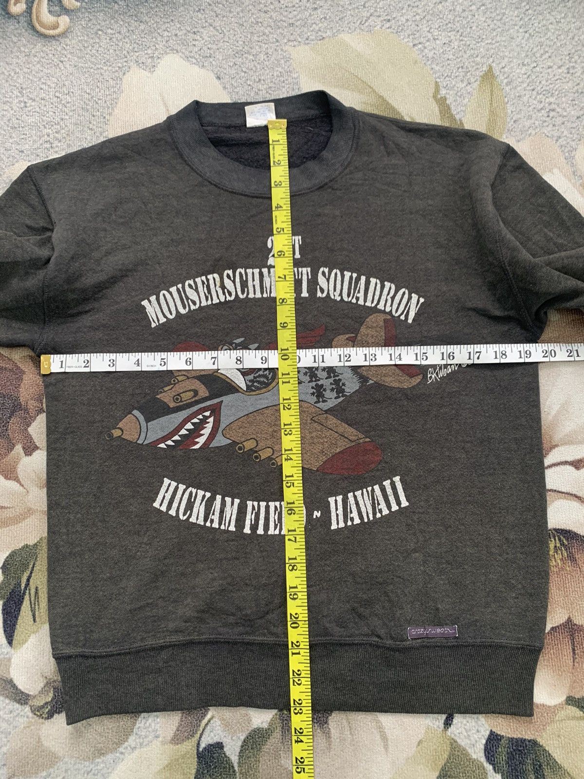 CCP (Crazy Character Print) Vtg Crazy Shirt Sweatshirt 21st Mouserschmitt Squadron Size US S / EU 44-46 / 1 - 13 Thumbnail