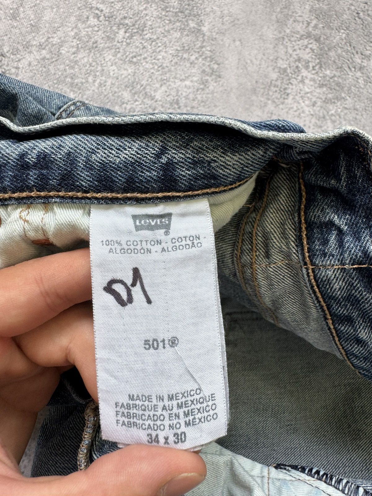 Levi's × Vintage Vintage Levi’s 501 Faded Blue Jeans 34x30 Size US 34 / EU 50 - 13 Thumbnail