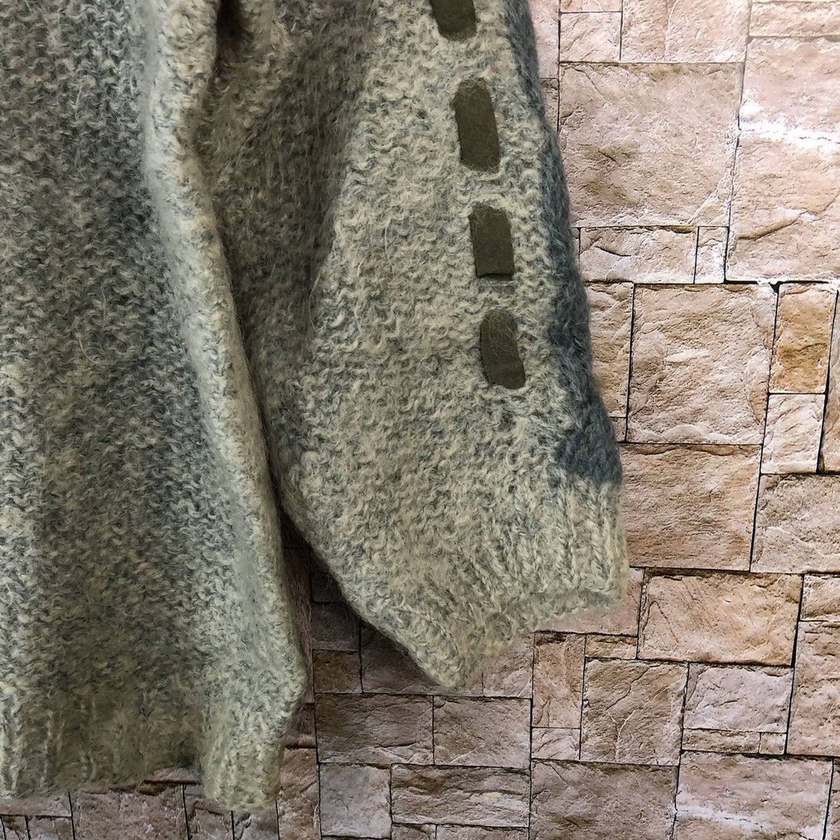Vintage Japan vintage Grey Mohair Knitwear #A509 Size XS / US 0-2 / IT 36-38 - 8 Thumbnail